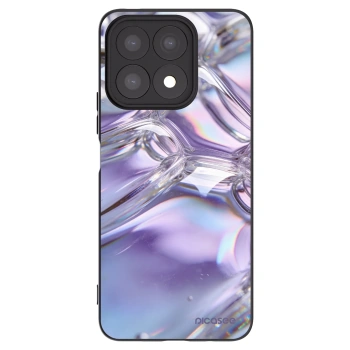 Picasee fekete szilikon tok az alábbi mobiltelefonokra Honor X8a - Iridescent bubbles