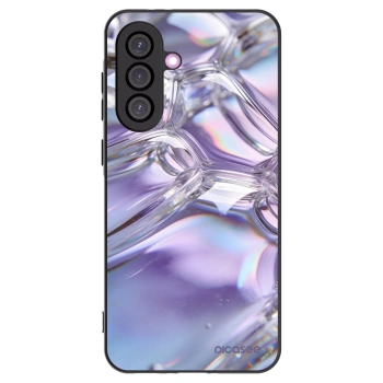 Picasee fekete szilikon tok az alábbi mobiltelefonokra Samsung Galaxy A36 5G - Iridescent bubbles