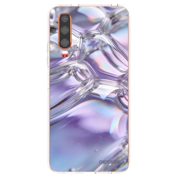 Picasee átlátszó szilikon tok az alábbi mobiltelefonokra Huawei P30 - Iridescent bubbles