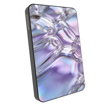 Powerbank MagSafe 5 000 mAh Szürke - Iridescent bubbles