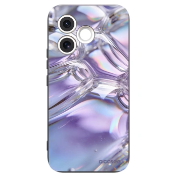 Picasee fekete szilikon tok az alábbi mobiltelefonokra Honor 600 Lite - Iridescent bubbles