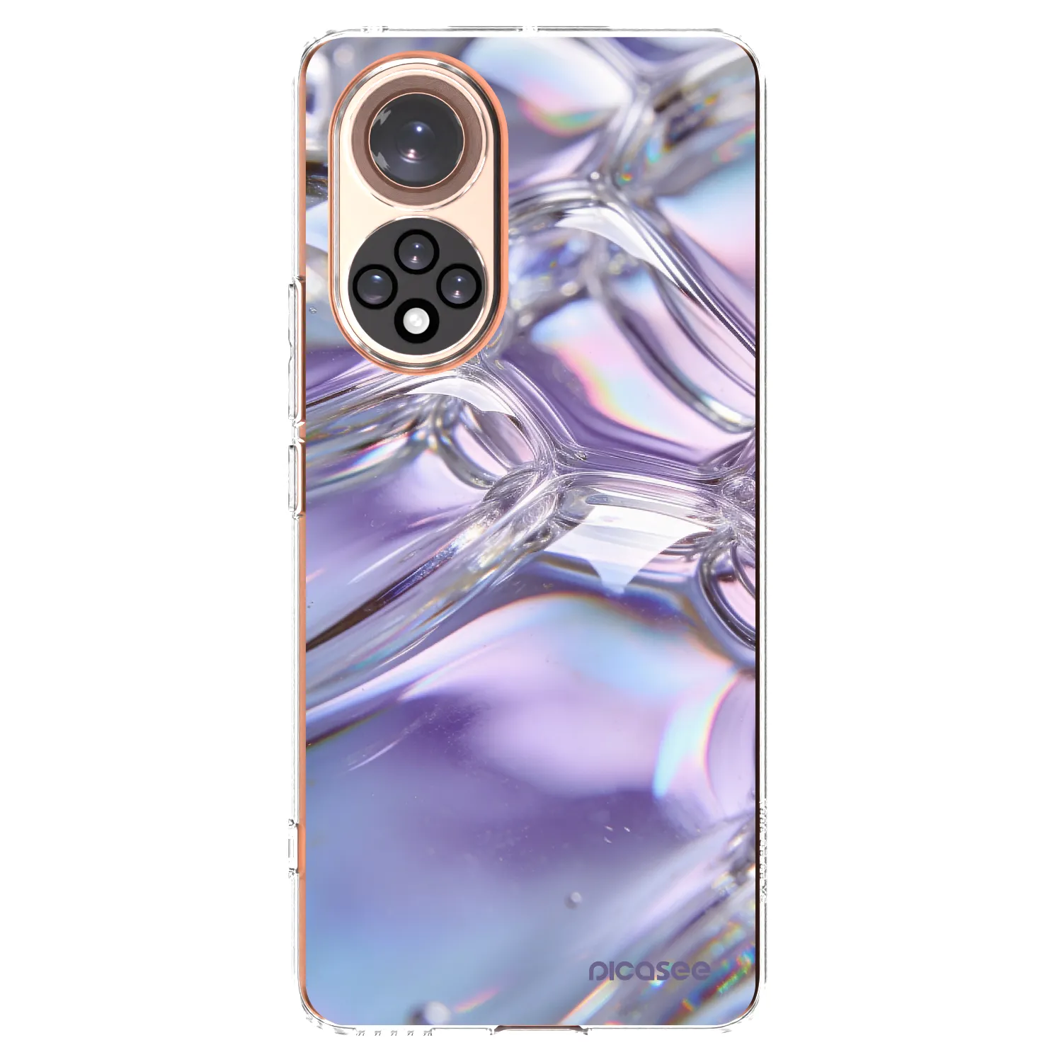 Picasee átlátszó szilikon tok az alábbi mobiltelefonokra Huawei Nova 9 - Iridescent bubbles