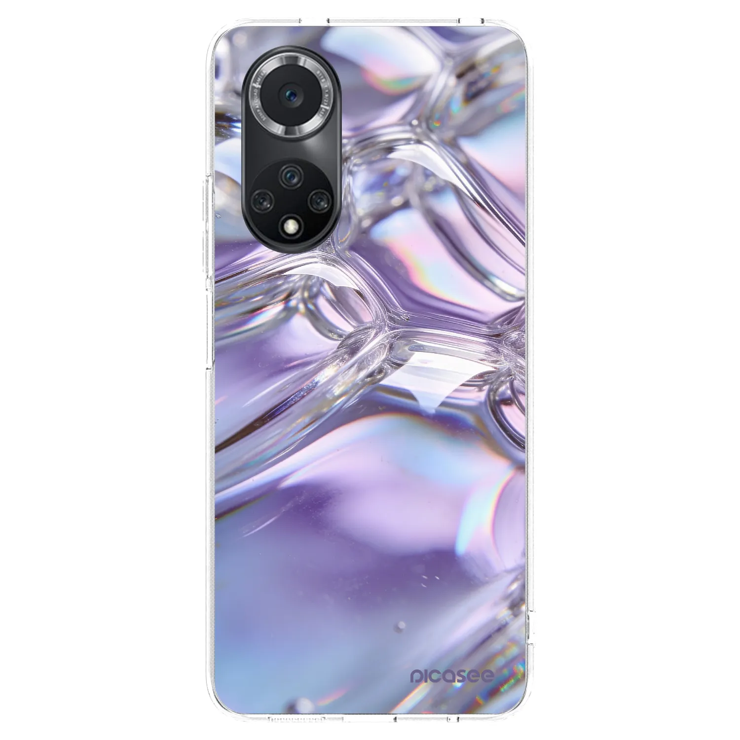 Picasee átlátszó szilikon tok az alábbi mobiltelefonokra Huawei Nova 9 SE - Iridescent bubbles