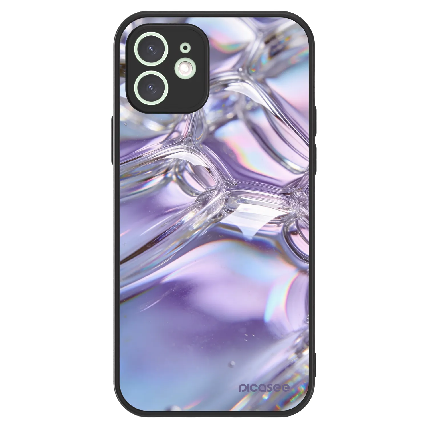 Picasee ULTIMATE CASE MagSafe Apple iPhone 12 - készülékre - Iridescent bubbles