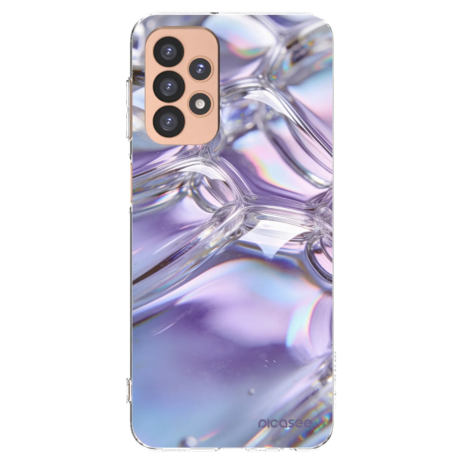 Picasee átlátszó szilikon tok az alábbi mobiltelefonokra Samsung Galaxy A23 A236B 5G - Iridescent bubbles