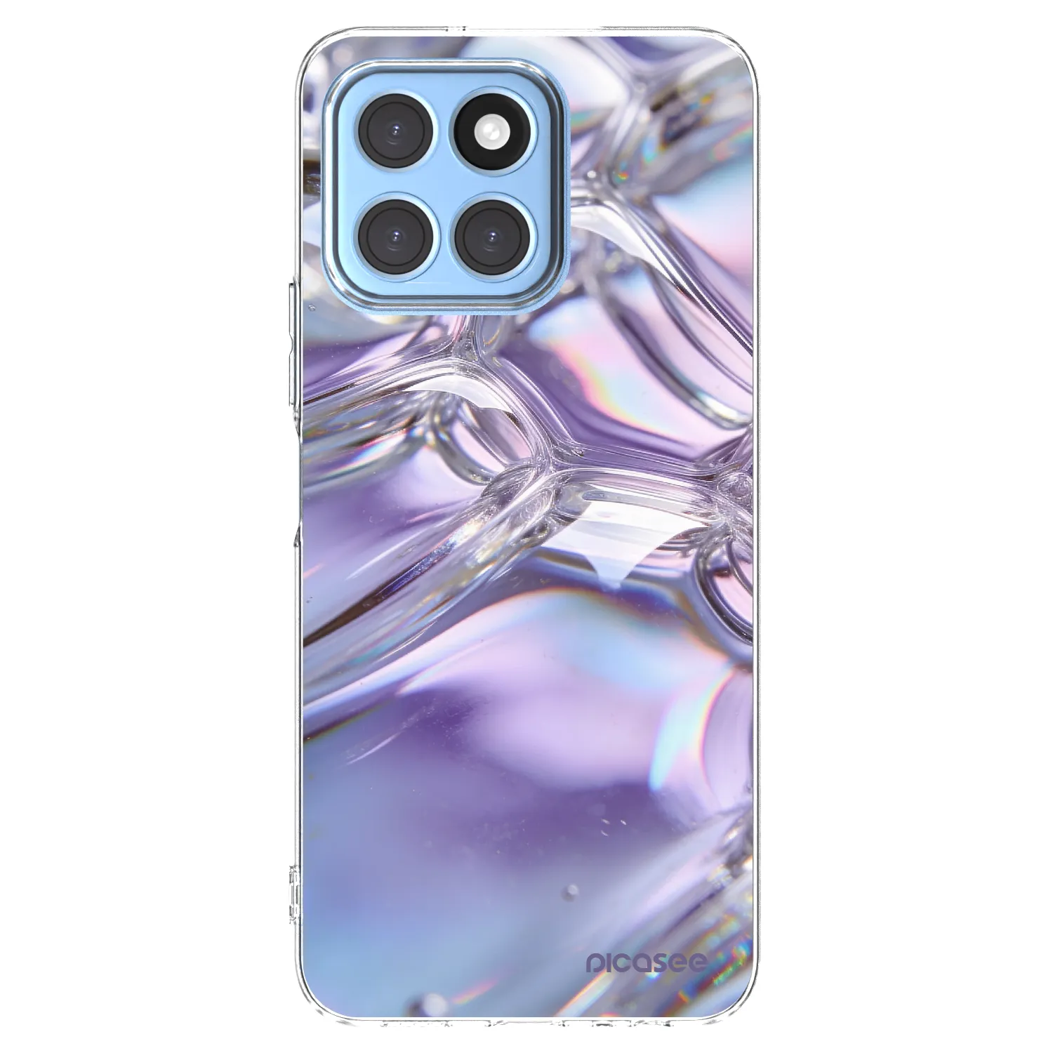 Picasee átlátszó szilikon tok az alábbi mobiltelefonokra Honor X8 5G - Iridescent bubbles