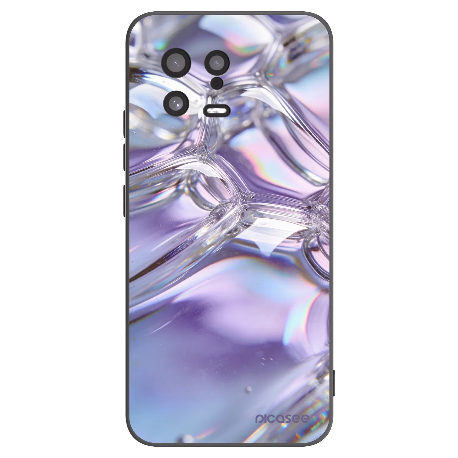 Picasee fekete szilikon tok az alábbi mobiltelefonokra Xiaomi 13 - Iridescent bubbles