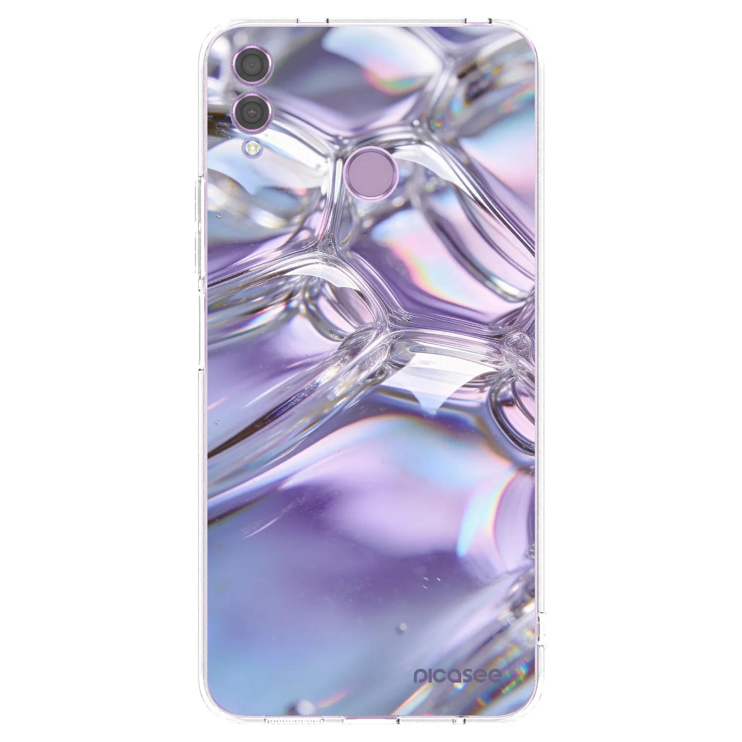 Picasee átlátszó szilikon tok az alábbi mobiltelefonokra Honor 8X - Iridescent bubbles