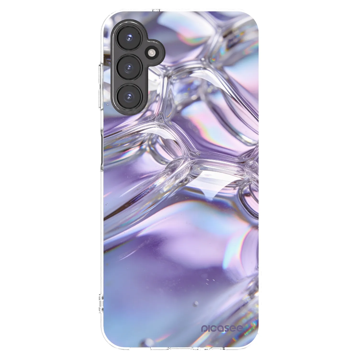 Picasee átlátszó szilikon tok az alábbi mobiltelefonokra Samsung Galaxy A14 4G A145R - Iridescent bubbles