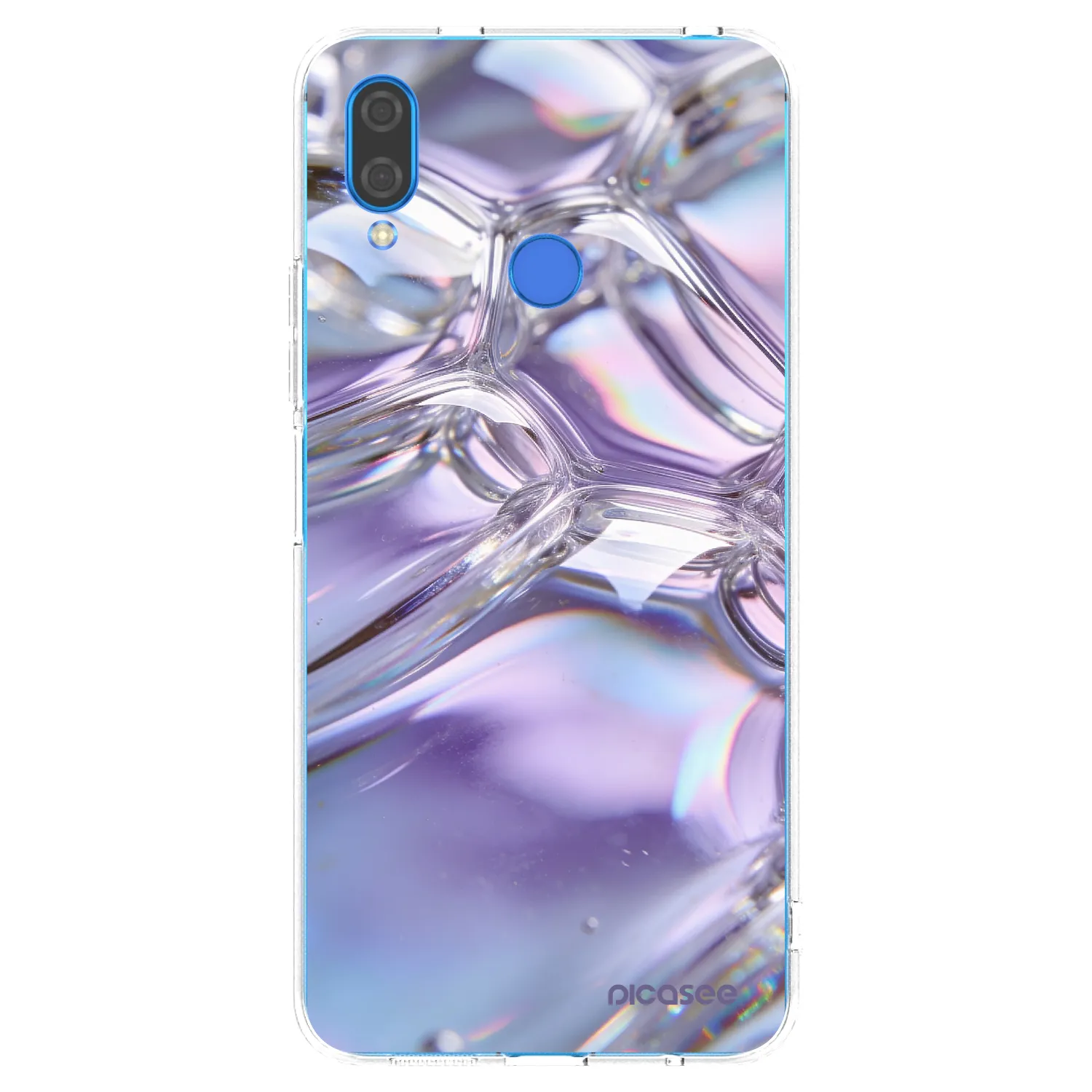 Picasee átlátszó szilikon tok az alábbi mobiltelefonokra Huawei Nova 3i - Iridescent bubbles