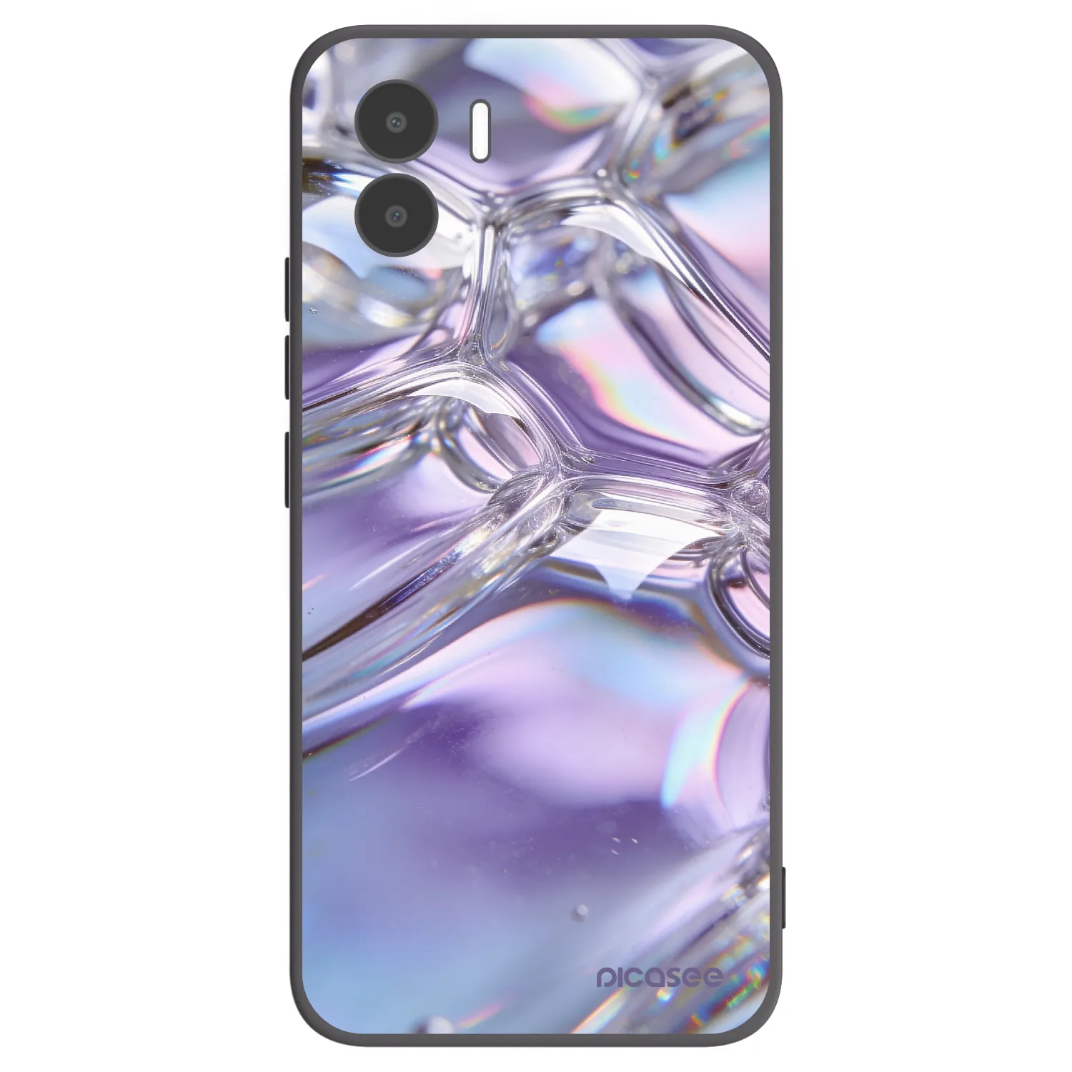 Picasee fekete szilikon tok az alábbi mobiltelefonokra Xiaomi Redmi A2 - Iridescent bubbles