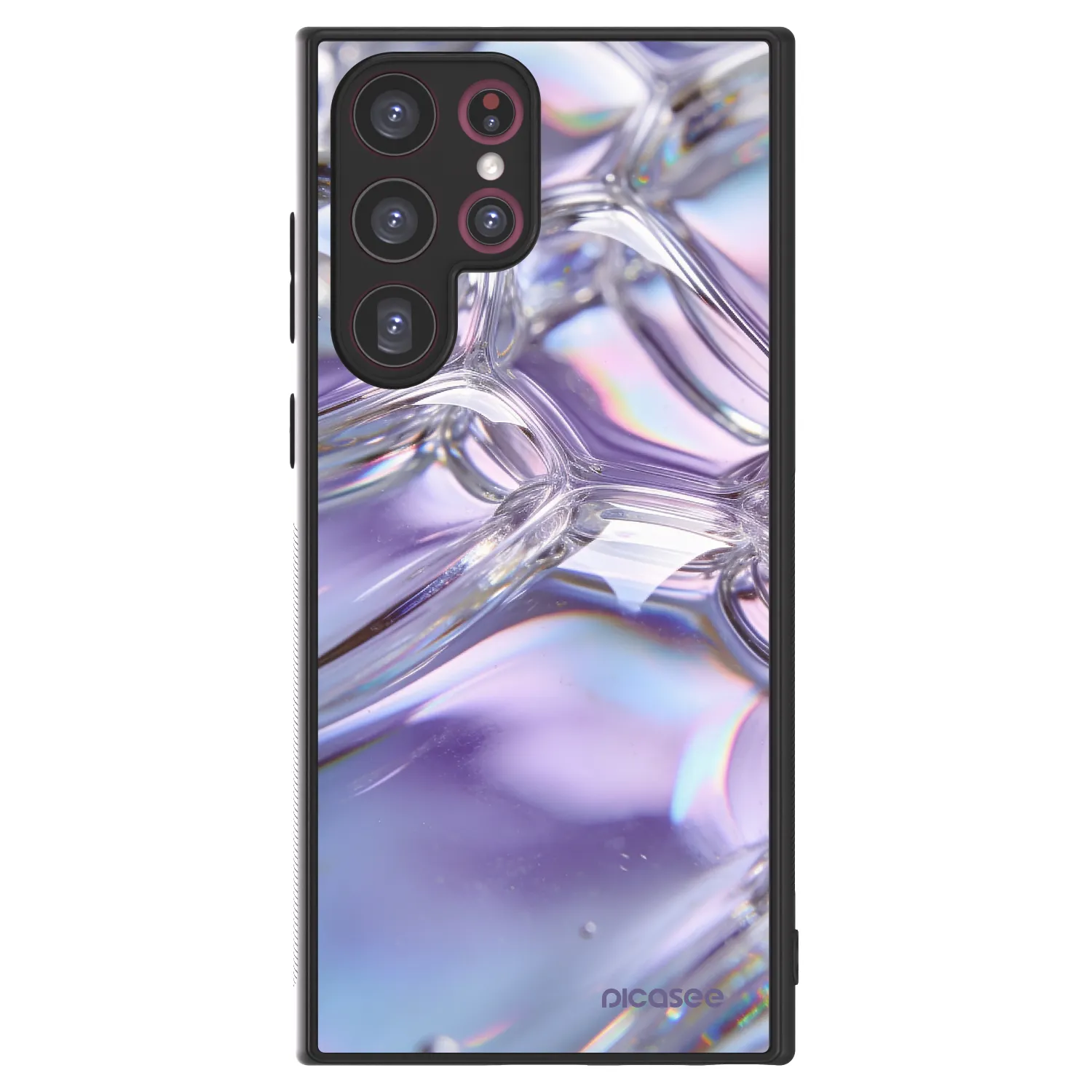 Picasee ULTIMATE CASE PowerShare Samsung Galaxy S22 Ultra 5G - készülékre - Iridescent bubbles