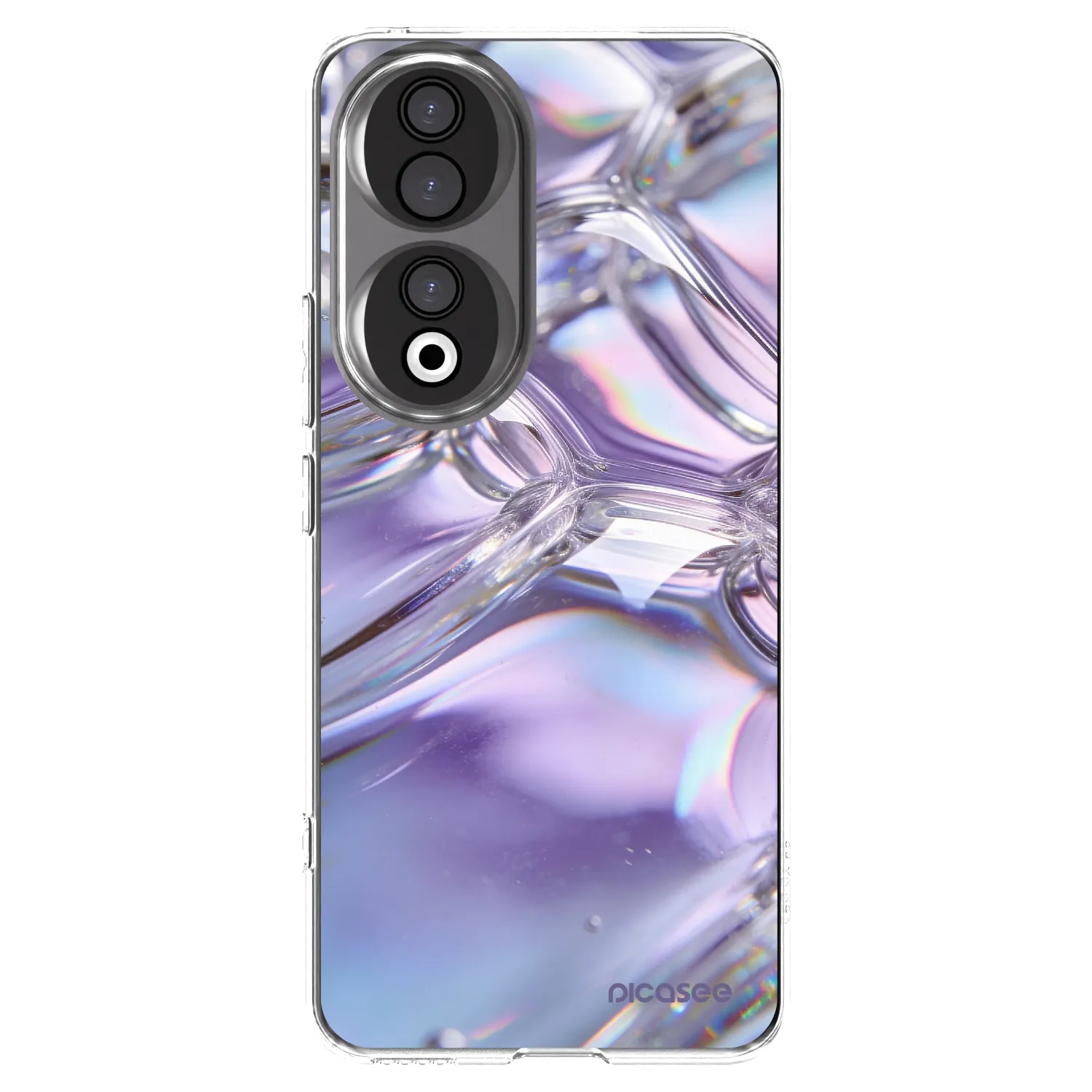 Picasee átlátszó szilikon tok az alábbi mobiltelefonokra Honor 90 5G - Iridescent bubbles