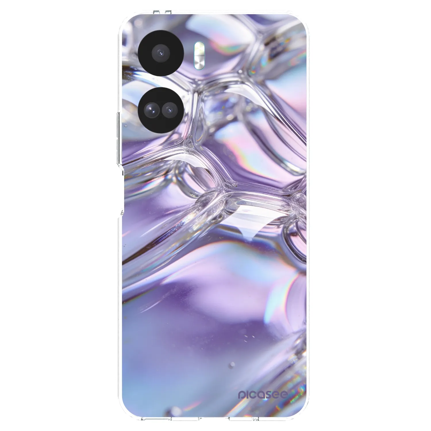 Picasee átlátszó szilikon tok az alábbi mobiltelefonokra Honor 90 Lite 5G - Iridescent bubbles