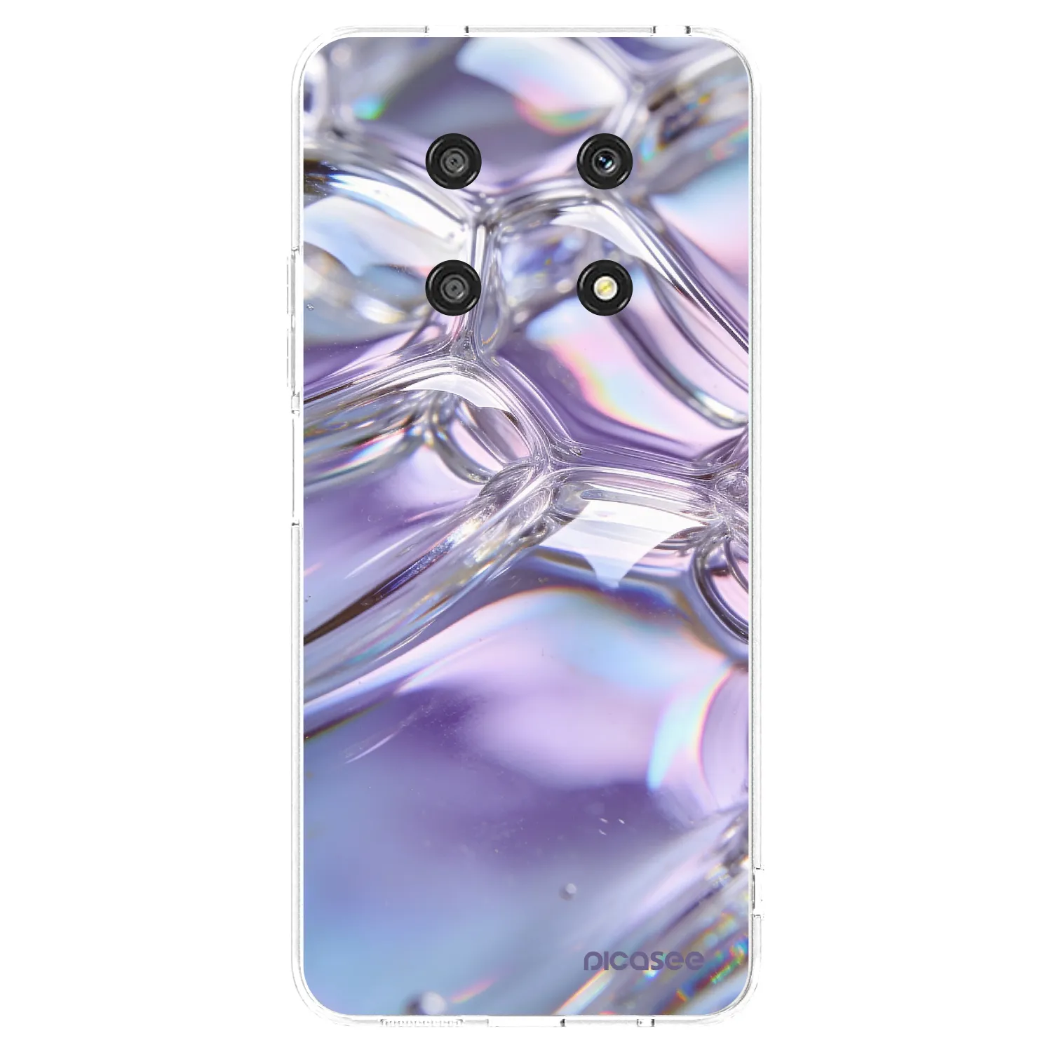 Picasee átlátszó szilikon tok az alábbi mobiltelefonokra Honor Magic4 Lite 5G - Iridescent bubbles
