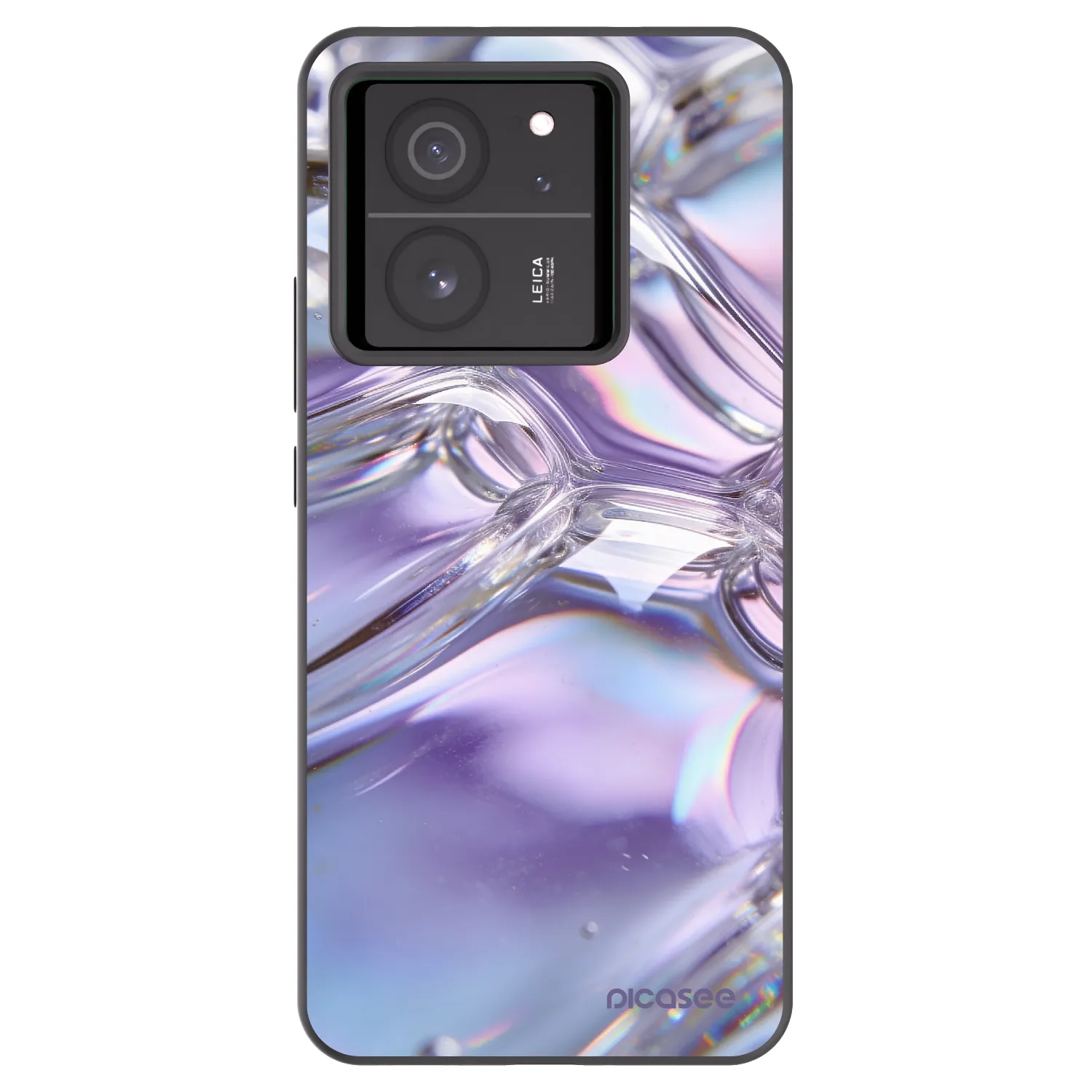 Picasee fekete szilikon tok az alábbi mobiltelefonokra Xiaomi 13T Pro - Iridescent bubbles