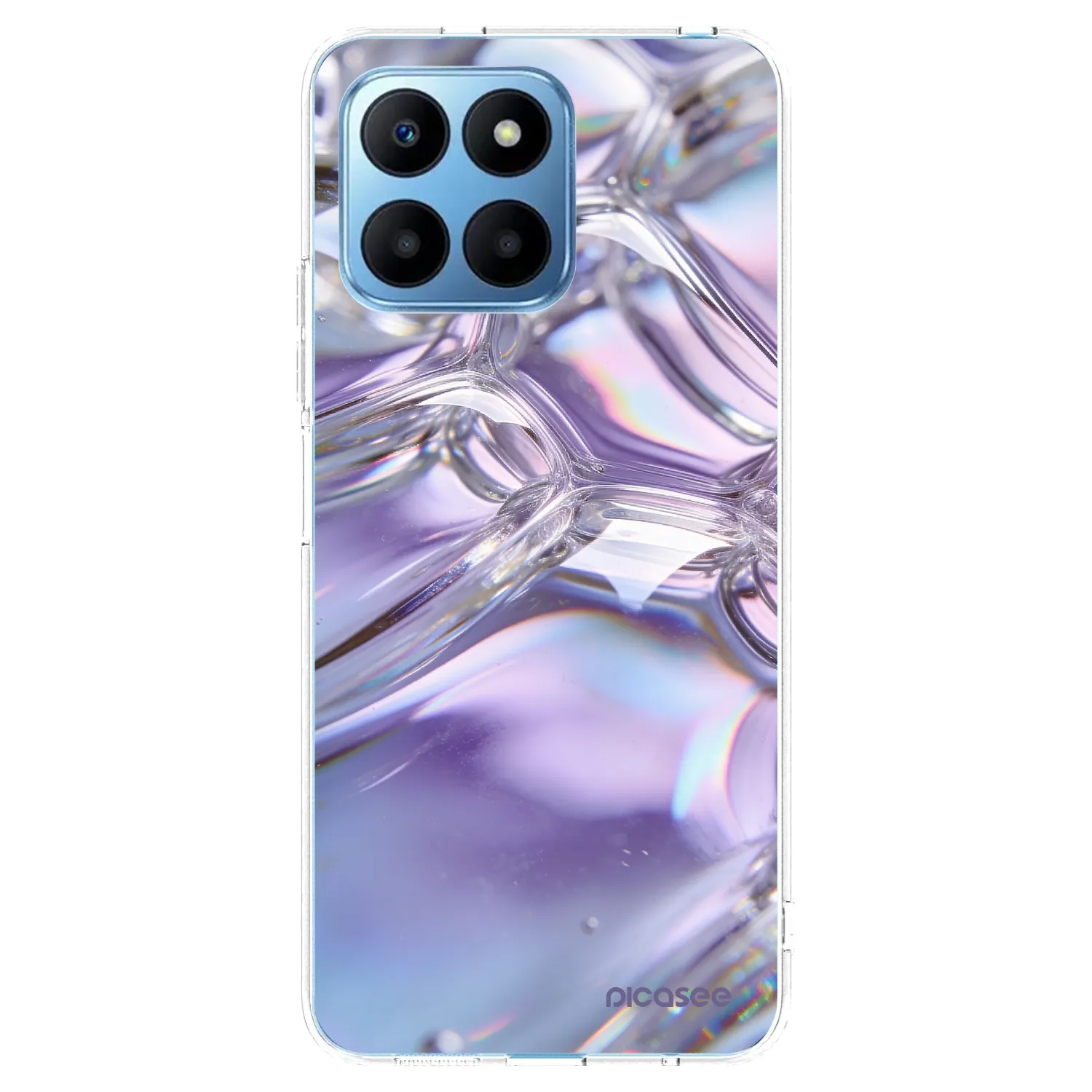 Picasee átlátszó szilikon tok az alábbi mobiltelefonokra Honor 70 Lite - Iridescent bubbles