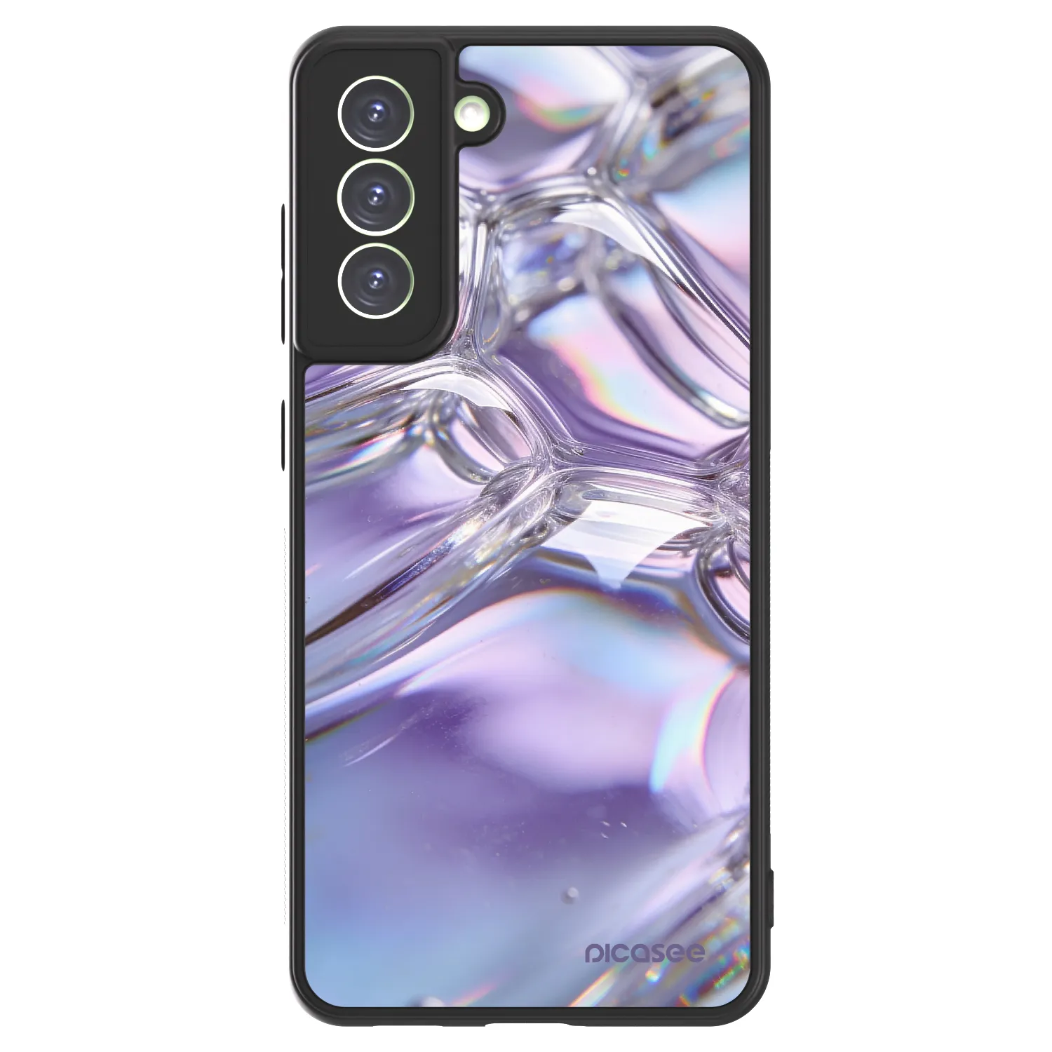 Picasee ULTIMATE CASE PowerShare Samsung Galaxy S21 FE 5G - készülékre - Iridescent bubbles