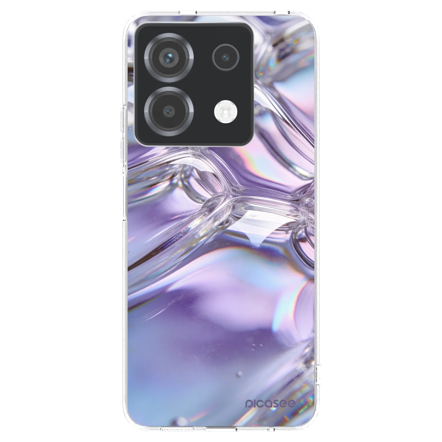 Picasee átlátszó szilikon tok az alábbi mobiltelefonokra Xiaomi Poco X6 - Iridescent bubbles