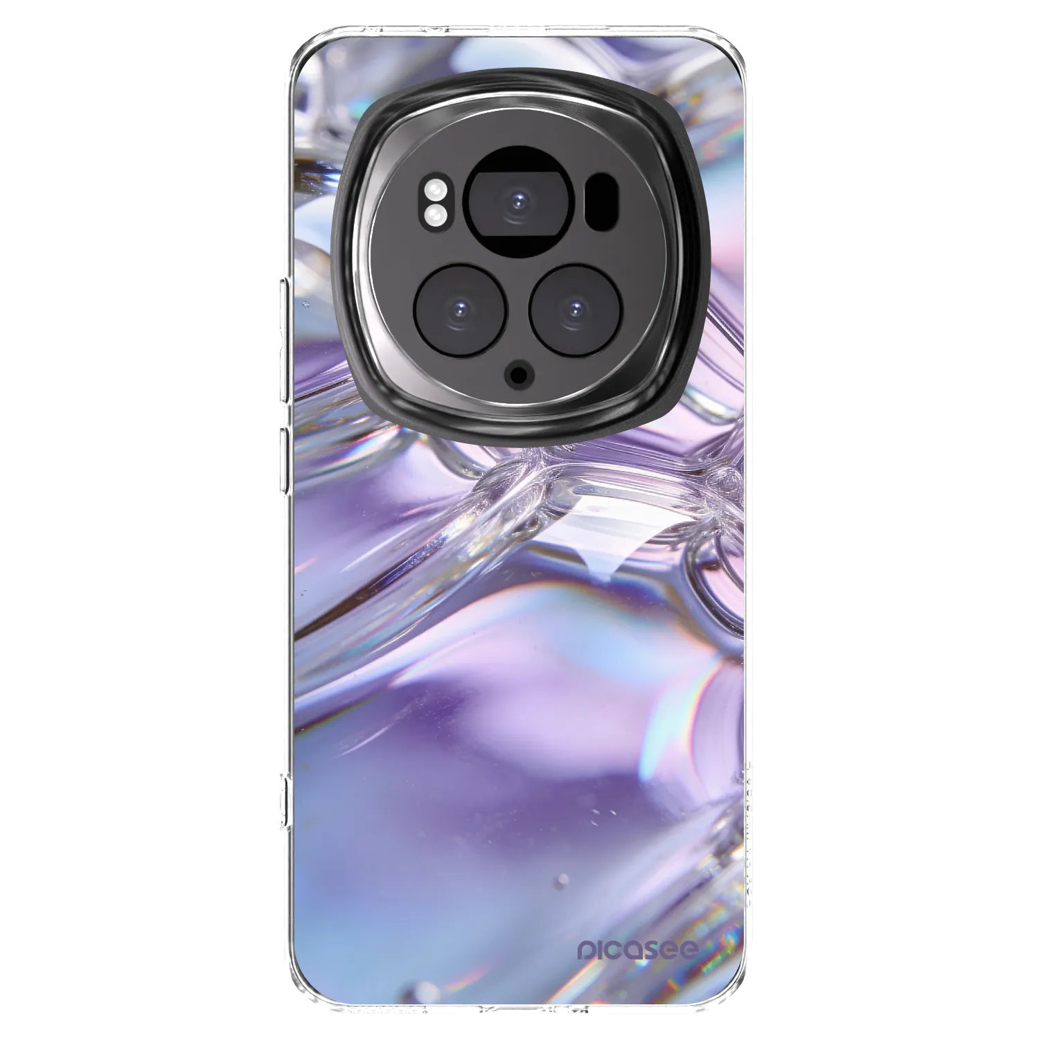 Picasee átlátszó szilikon tok az alábbi mobiltelefonokra Honor Magic6 Pro - Iridescent bubbles