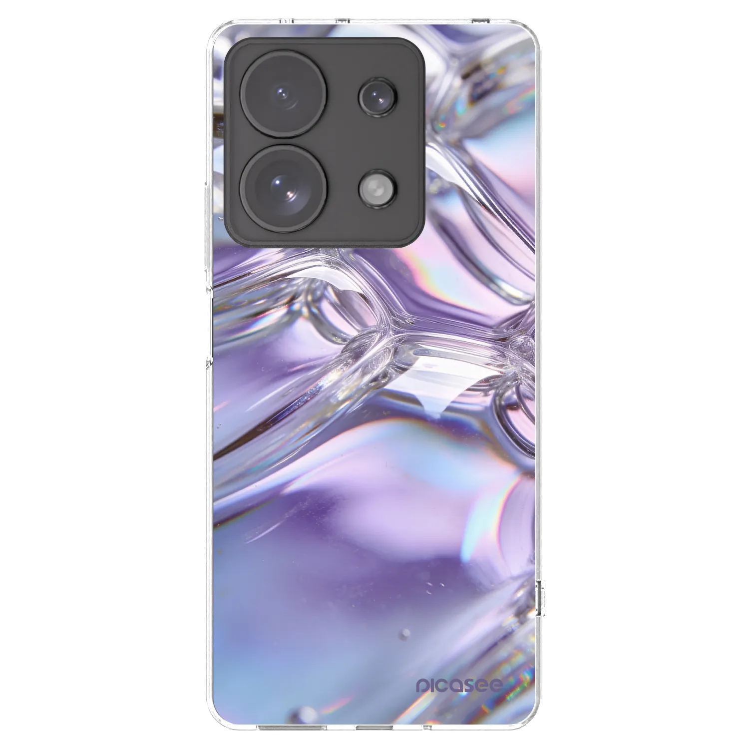 Picasee átlátszó szilikon tok az alábbi mobiltelefonokra Xiaomi Redmi Note 13 Pro 4G - Iridescent bubbles