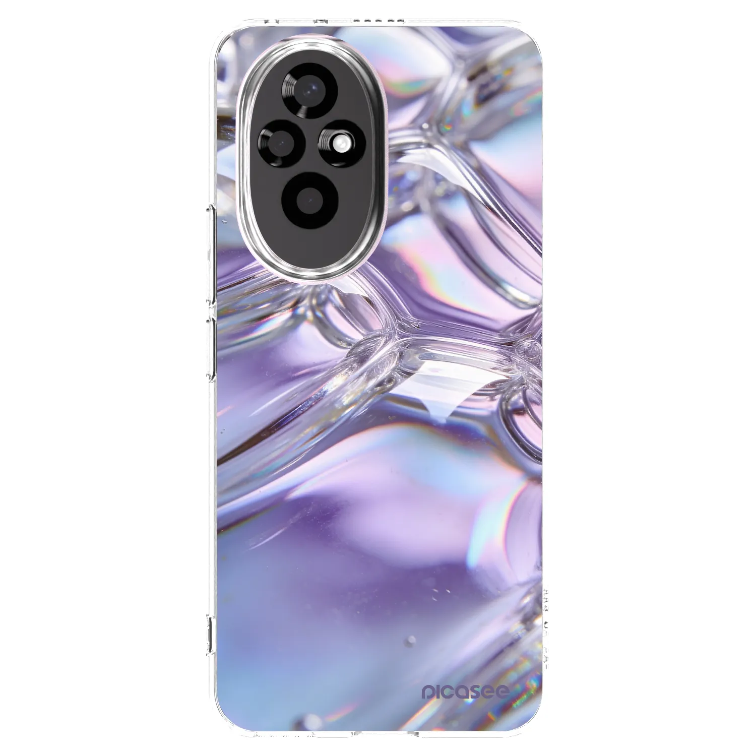 Picasee átlátszó szilikon tok az alábbi mobiltelefonokra Honor 200 Pro 5G - Iridescent bubbles