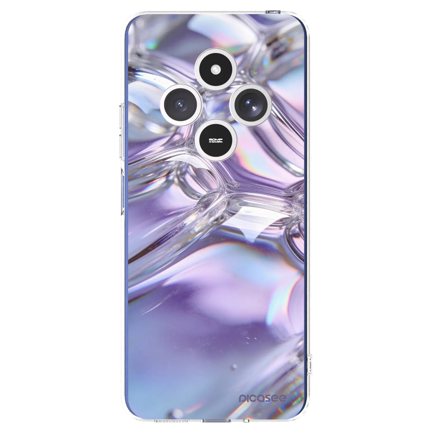 Picasee átlátszó szilikon tok az alábbi mobiltelefonokra Xiaomi Redmi 14C - Iridescent bubbles