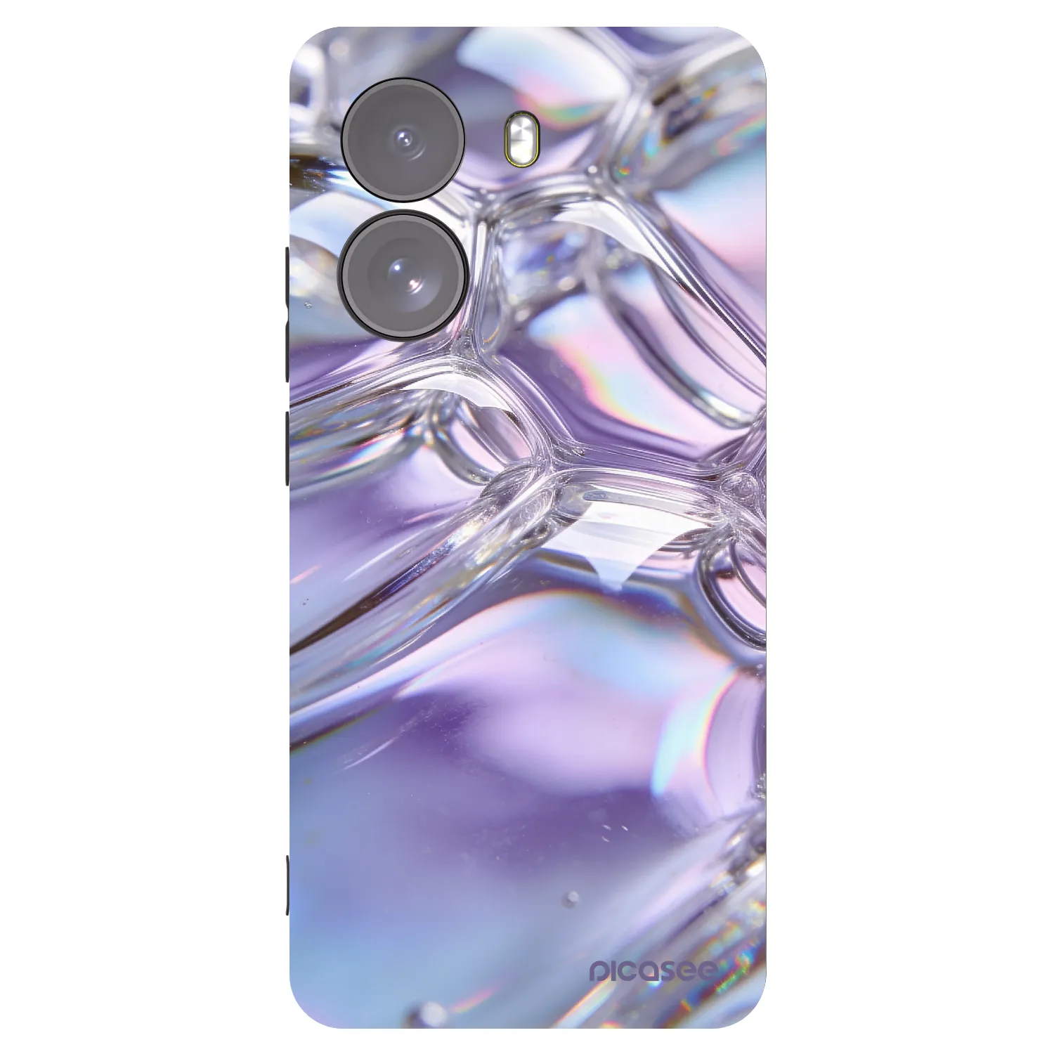 Picasee fekete szilikon tok az alábbi mobiltelefonokra Xiaomi Poco X7 - Iridescent bubbles