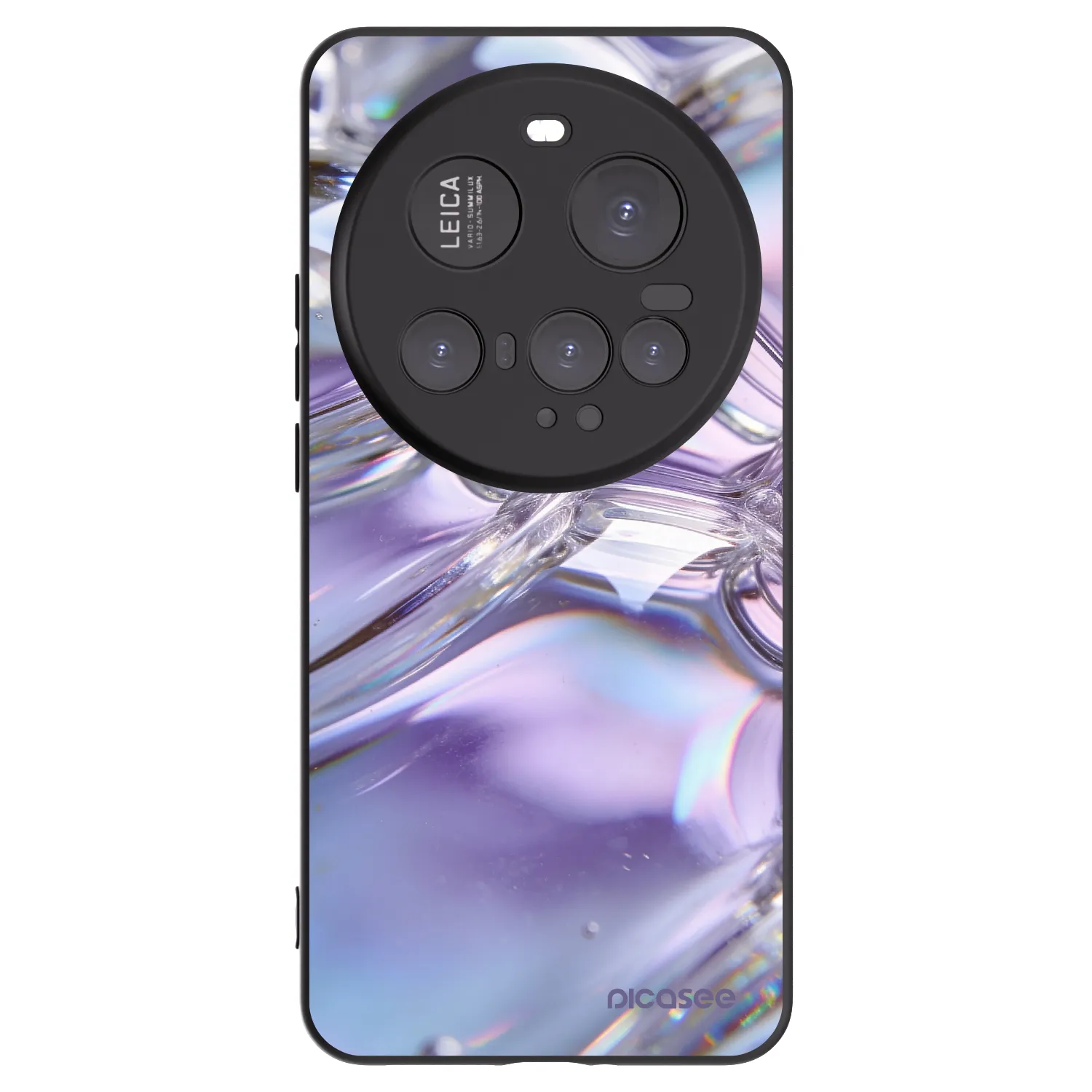 Picasee fekete szilikon tok az alábbi mobiltelefonokra Xiaomi 15 Ultra - Iridescent bubbles