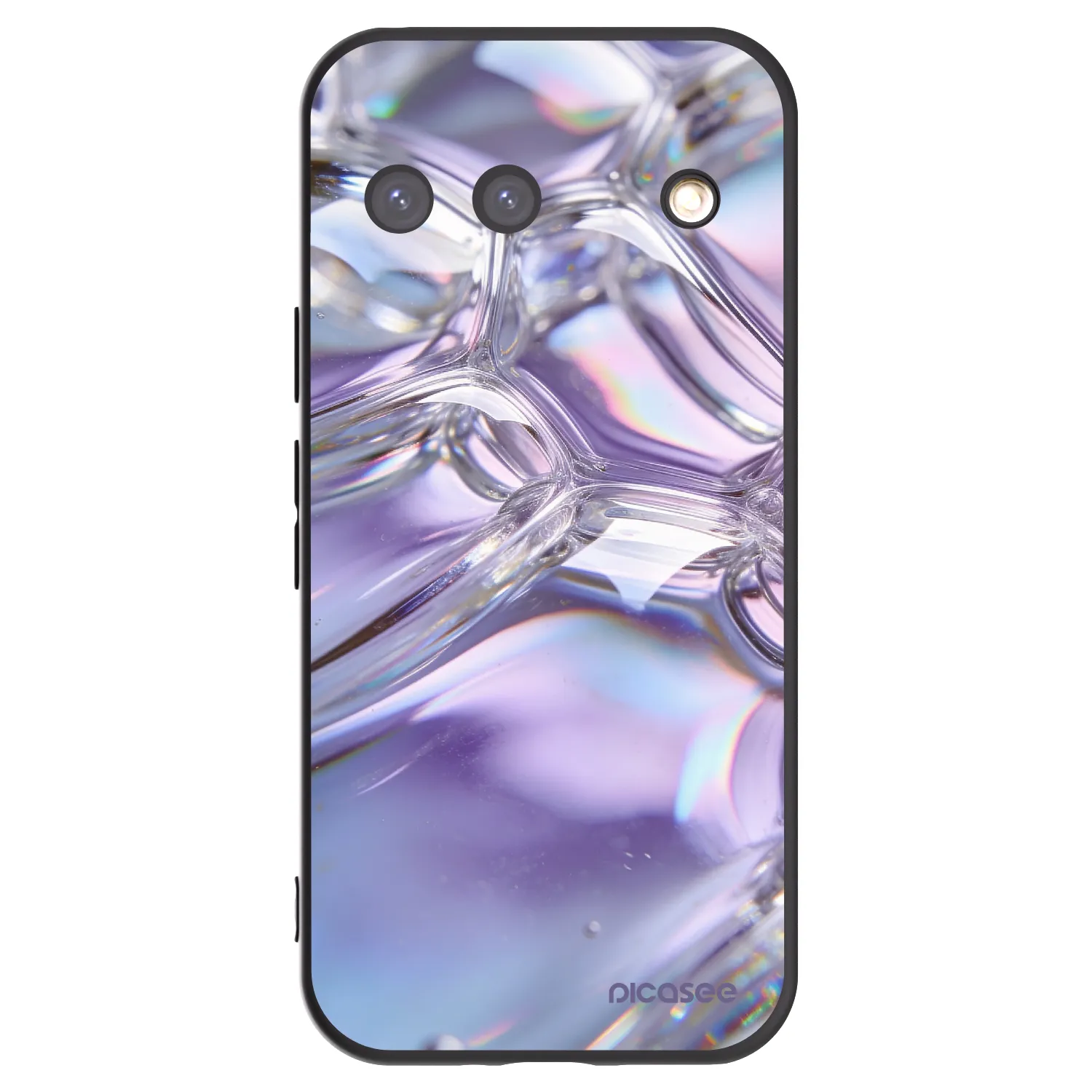 Picasee fekete szilikon tok az alábbi mobiltelefonokra Google Pixel 9 - Iridescent bubbles
