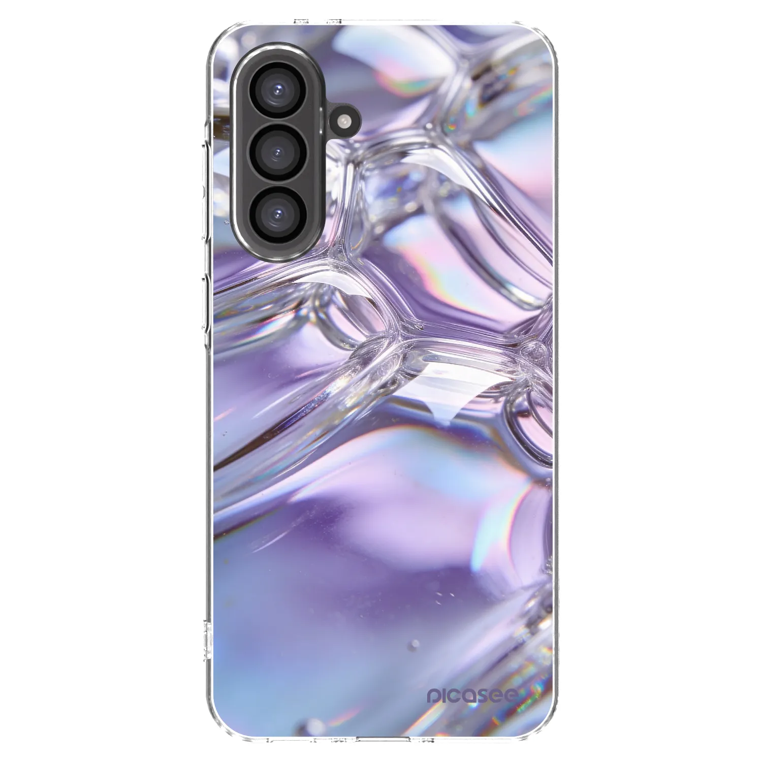 Picasee átlátszó szilikon tok az alábbi mobiltelefonokra Samsung Galaxy A56 5G A566B - Iridescent bubbles