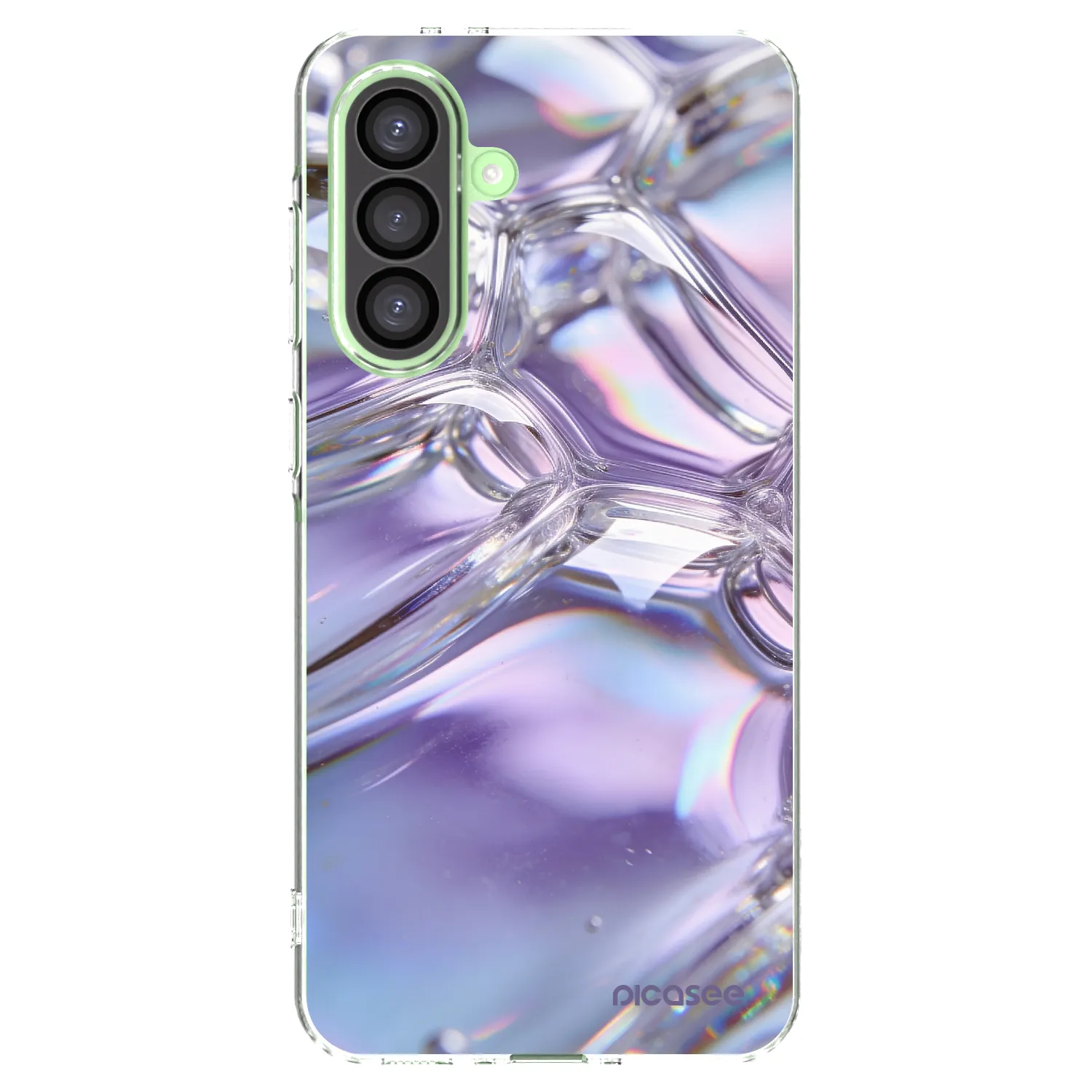 Picasee átlátszó szilikon tok az alábbi mobiltelefonokra Samsung Galaxy A26 5G A266B - Iridescent bubbles