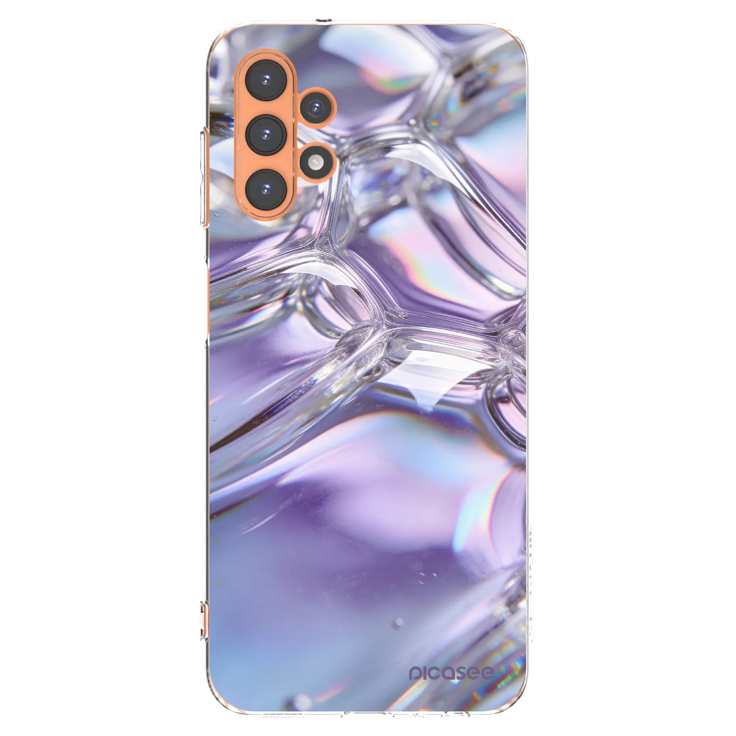 Picasee átlátszó szilikon tok az alábbi mobiltelefonokra Samsung Galaxy A13 5G - Iridescent bubbles