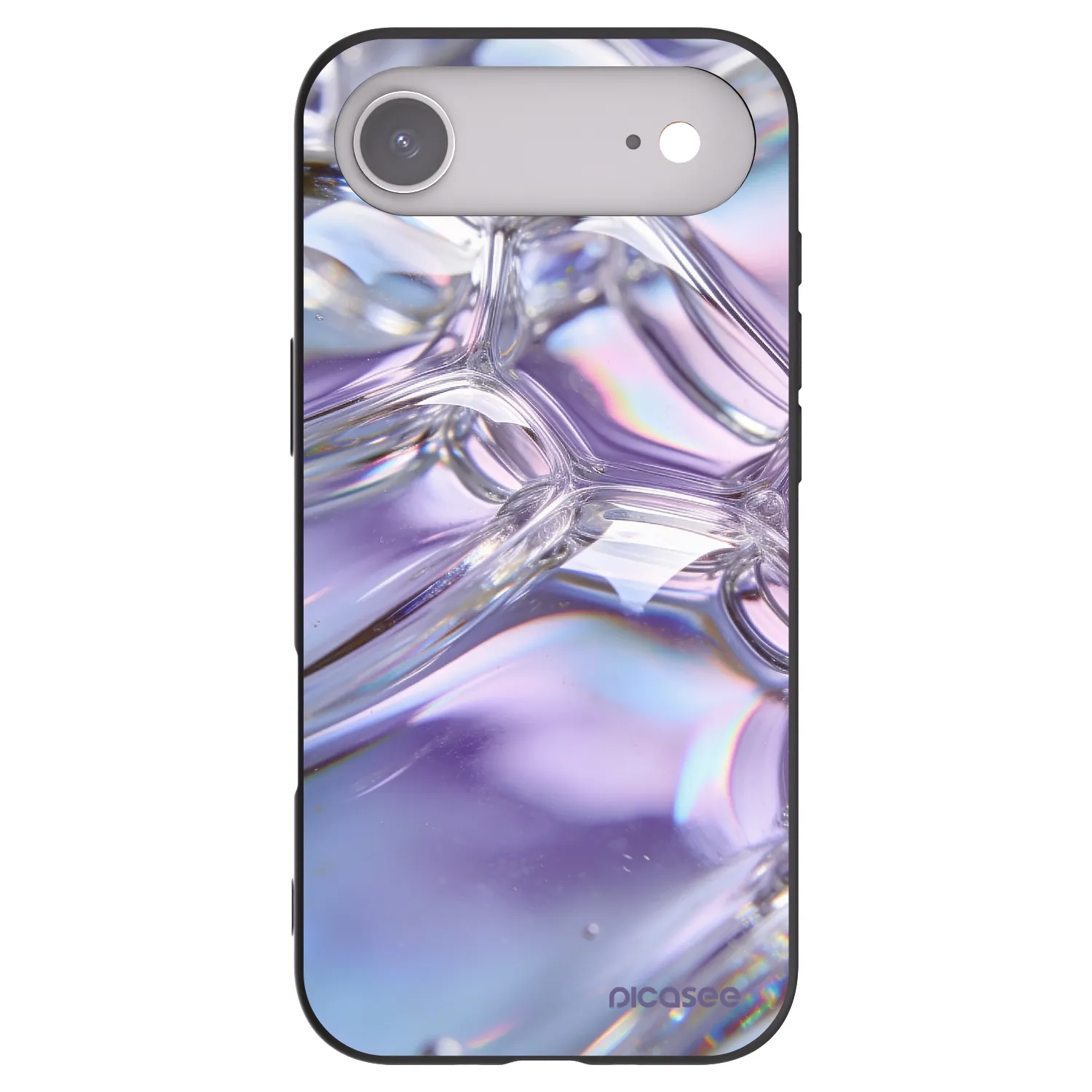 Picasee fekete szilikon tok az alábbi mobiltelefonokra Apple iPhone Air - Iridescent bubbles