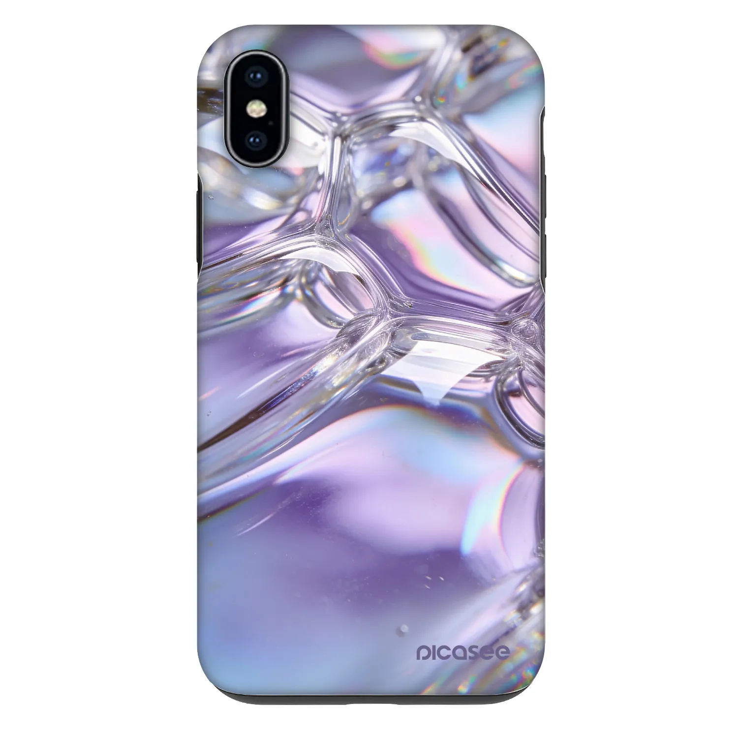 Picasee Fashion Case Apple iPhone XS Max - Iridescent bubbles