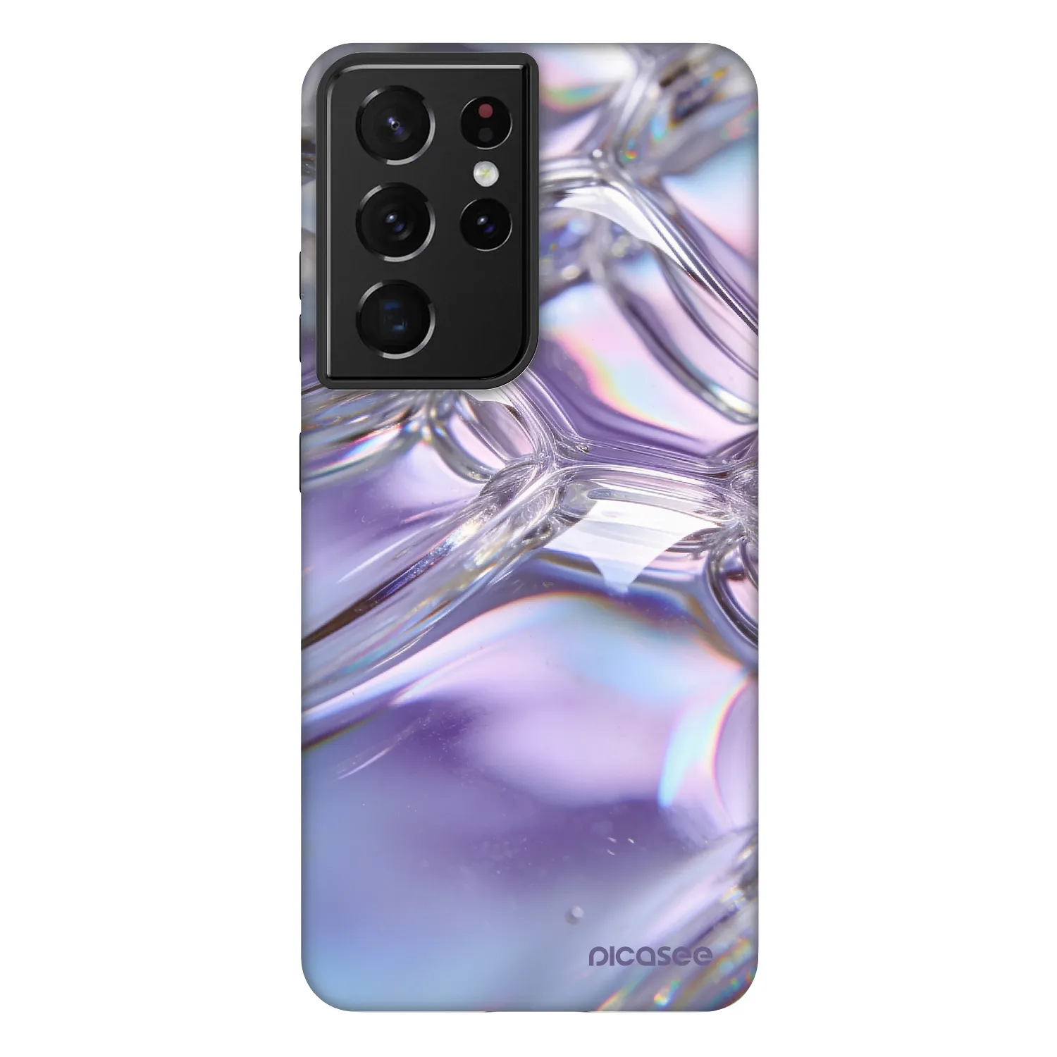 Picasee Fashion Case Samsung Galaxy S21 Ultra 5G G998B - Iridescent bubbles