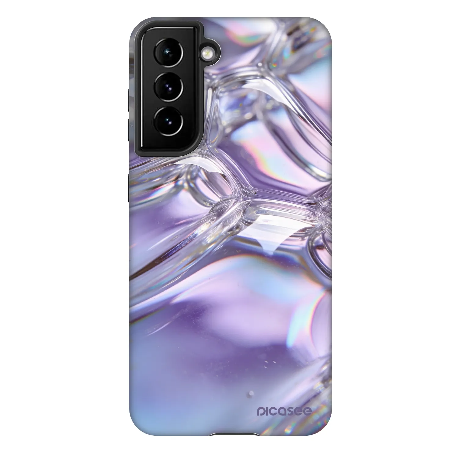 Picasee Fashion Case Samsung Galaxy S21 5G G991B - Iridescent bubbles