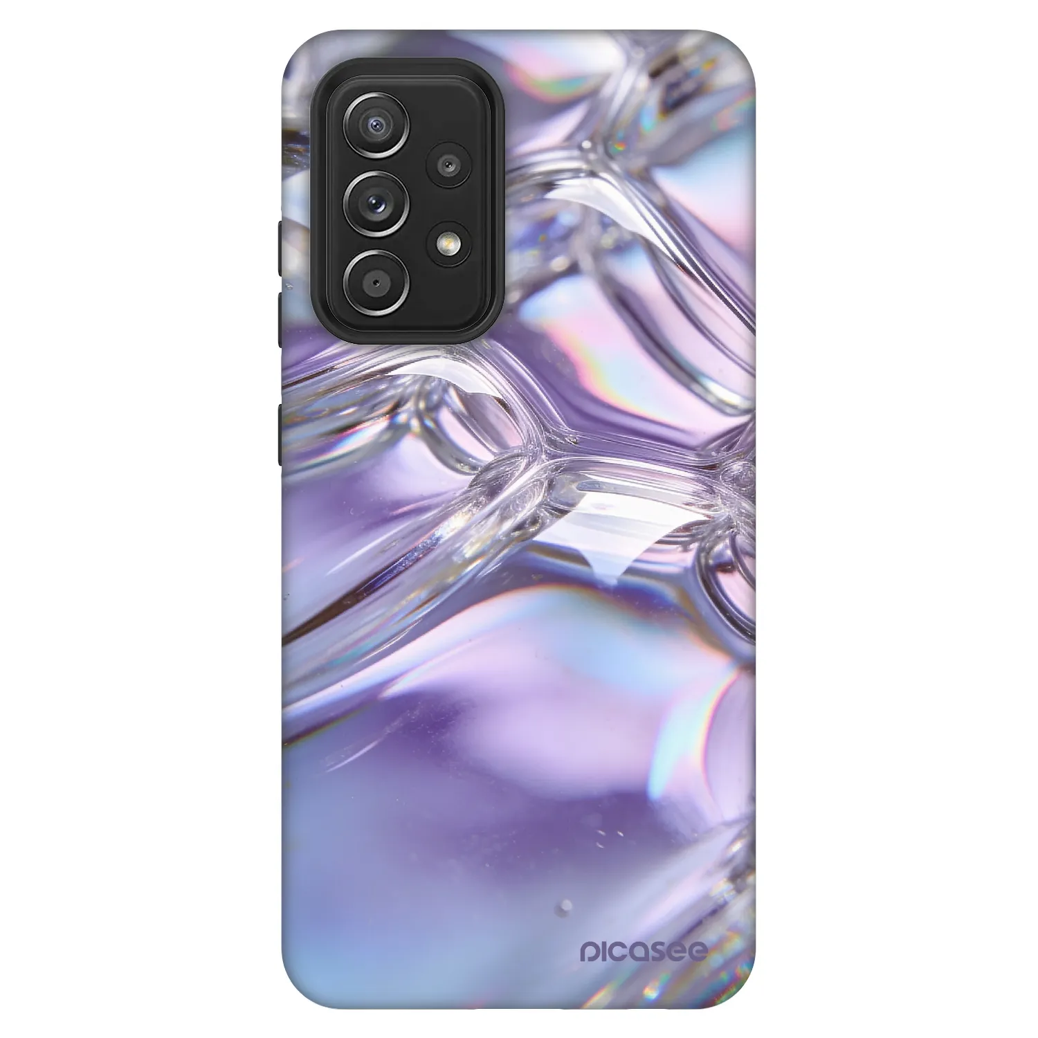 Picasee Fashion Case Samsung Galaxy A52 5G A525F - Iridescent bubbles