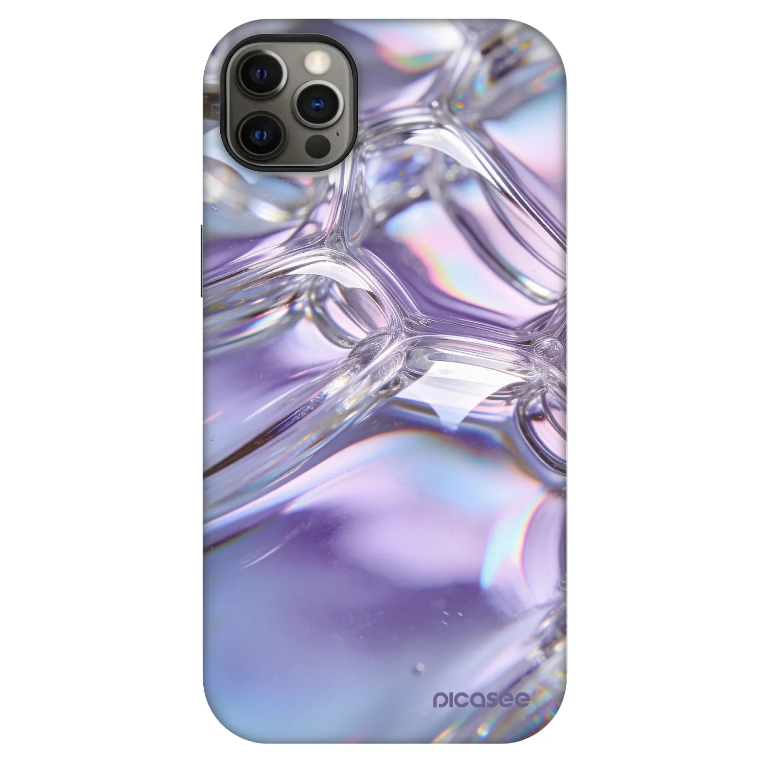 Picasee Fashion Case MagSafe Apple iPhone 12 Pro Max - Iridescent bubbles
