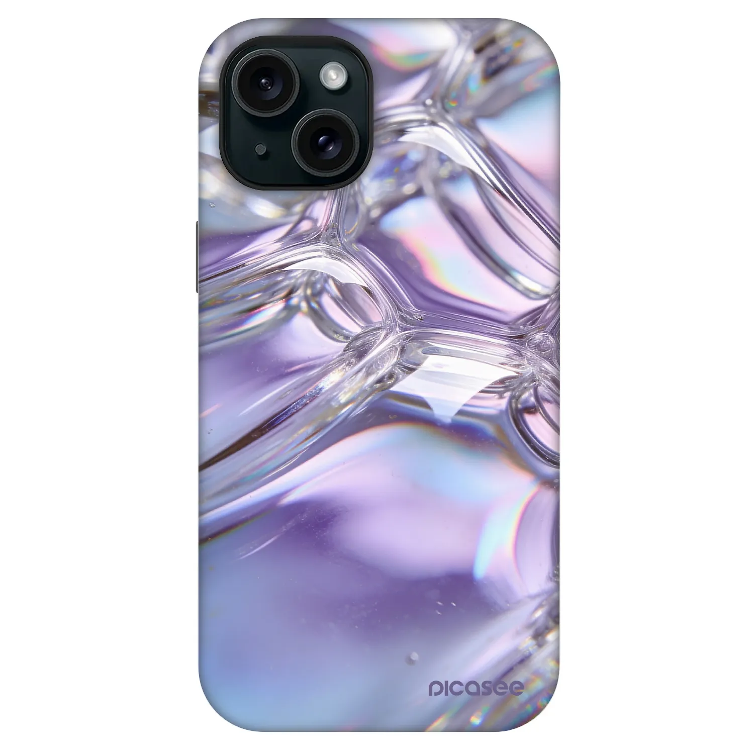 Picasee Fashion Case MagSafe Apple iPhone 13 - Iridescent bubbles
