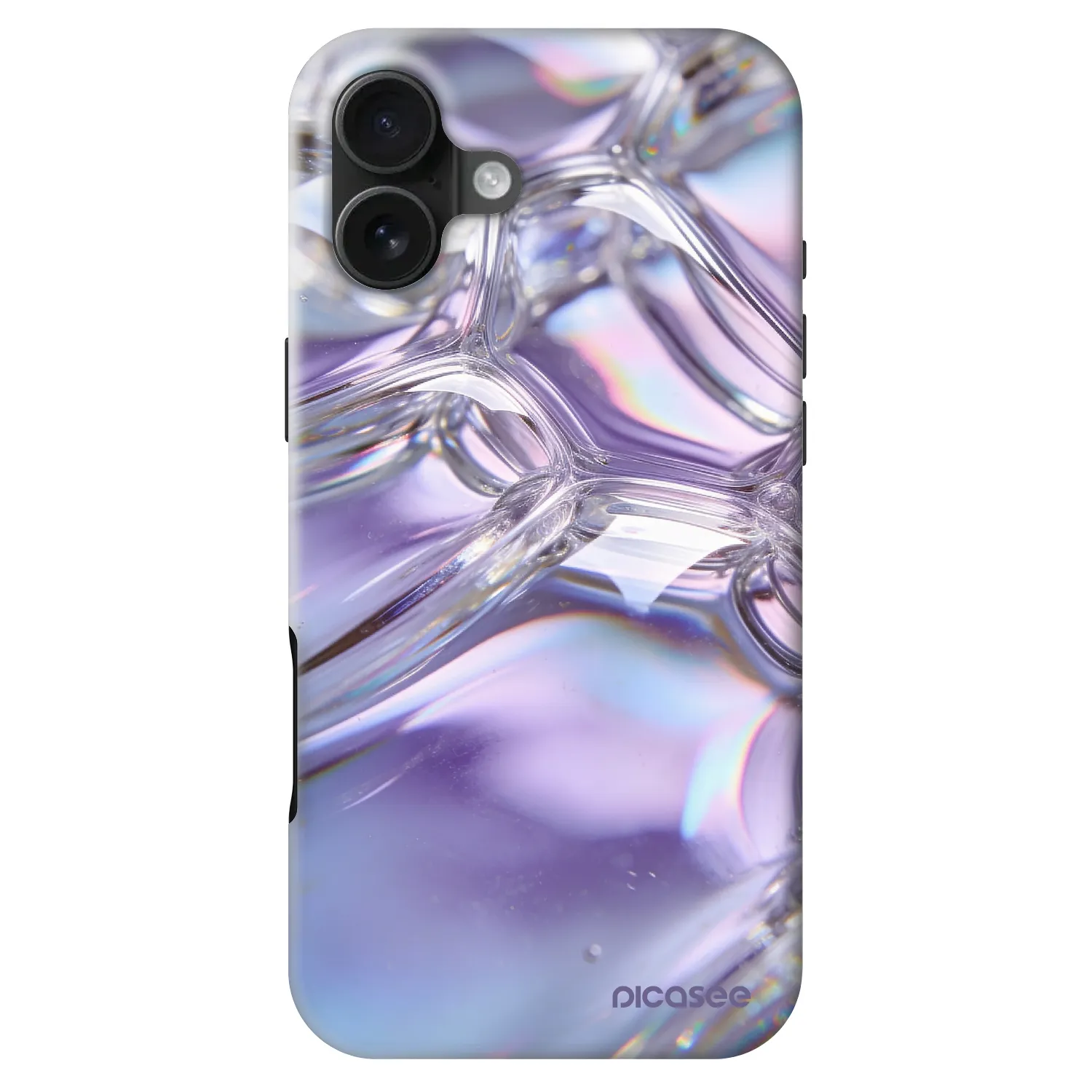 Picasee Fashion Case MagSafe Apple iPhone 16 Plus - Iridescent bubbles