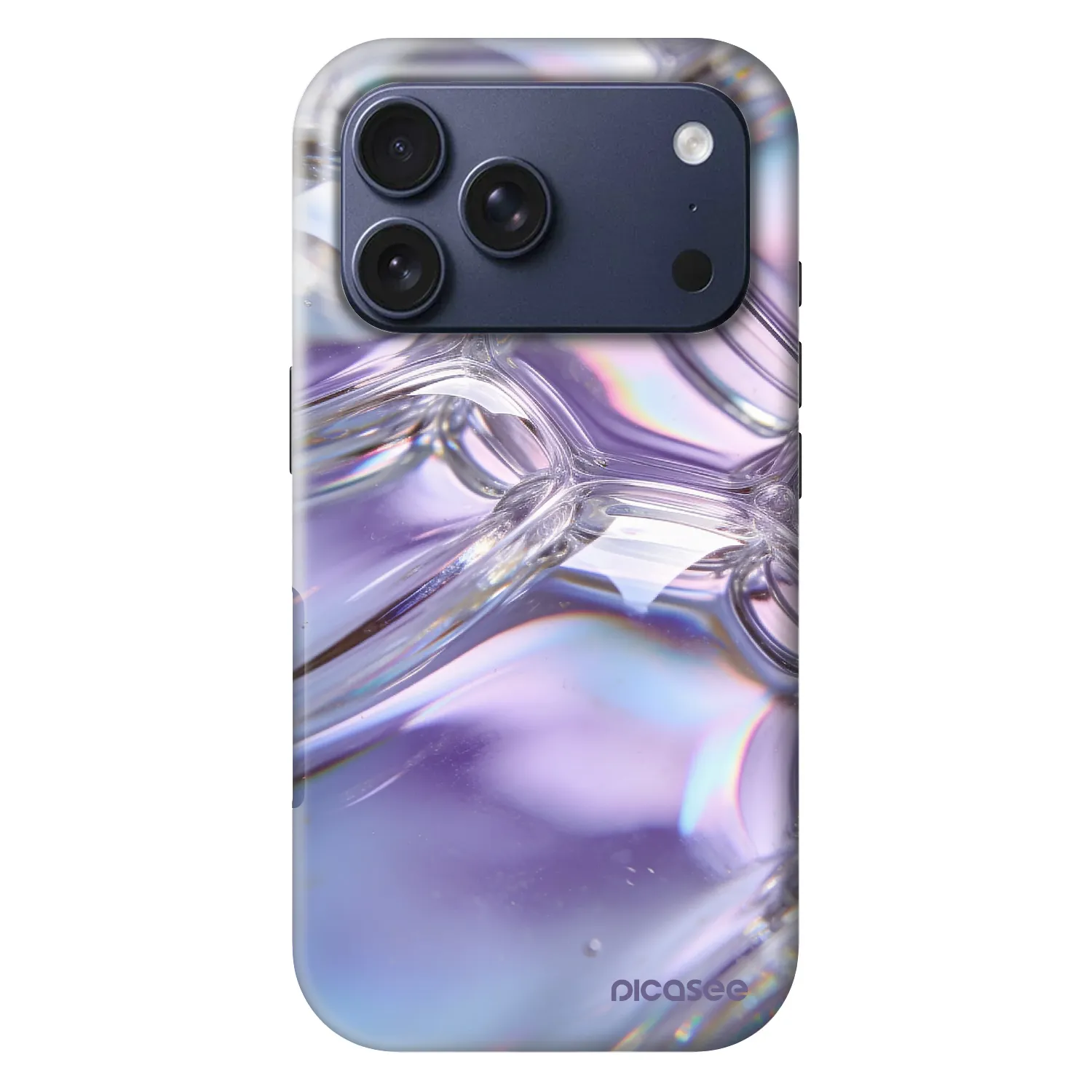Picasee Fashion Case MagSafe Apple iPhone 17 Pro - Iridescent bubbles