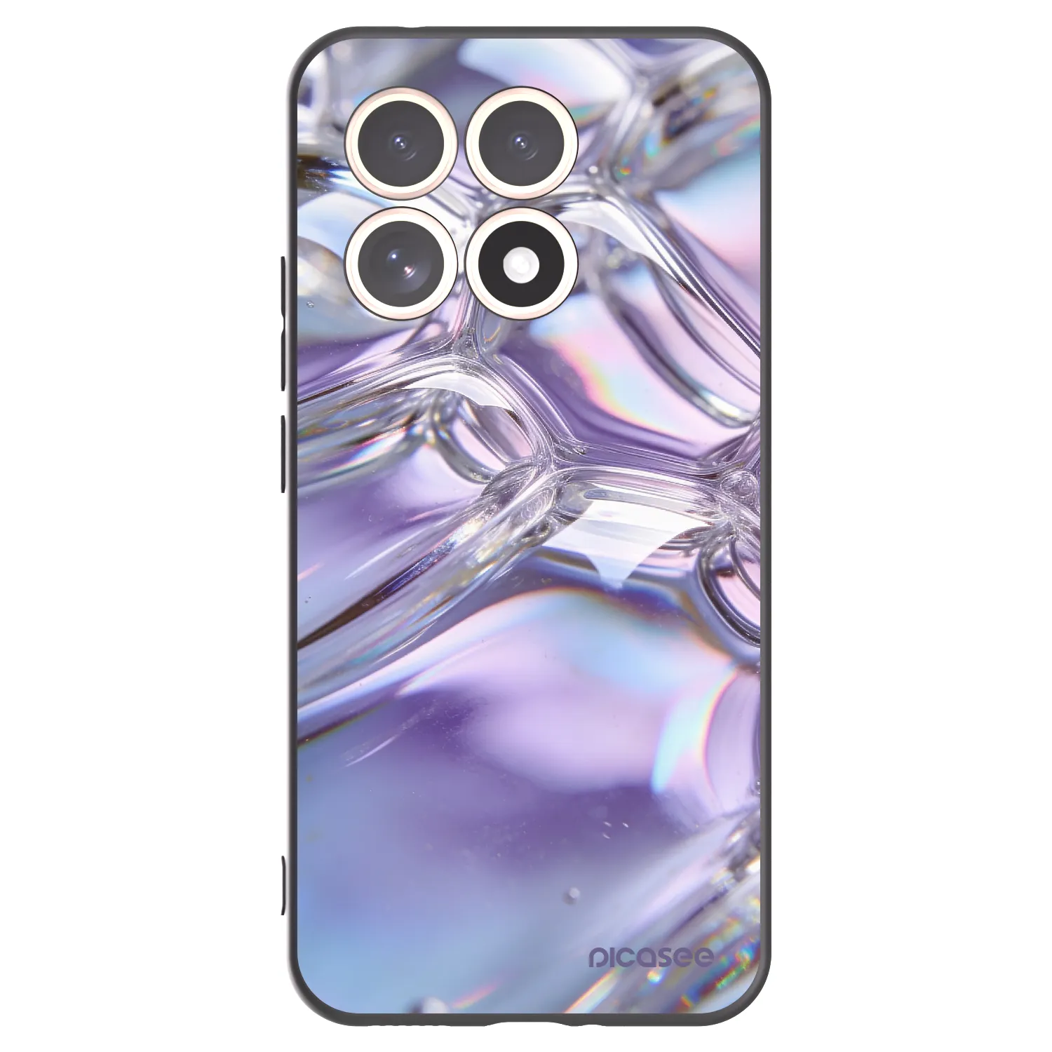 Picasee fekete szilikon tok az alábbi mobiltelefonokra Xiaomi 15T - Iridescent bubbles