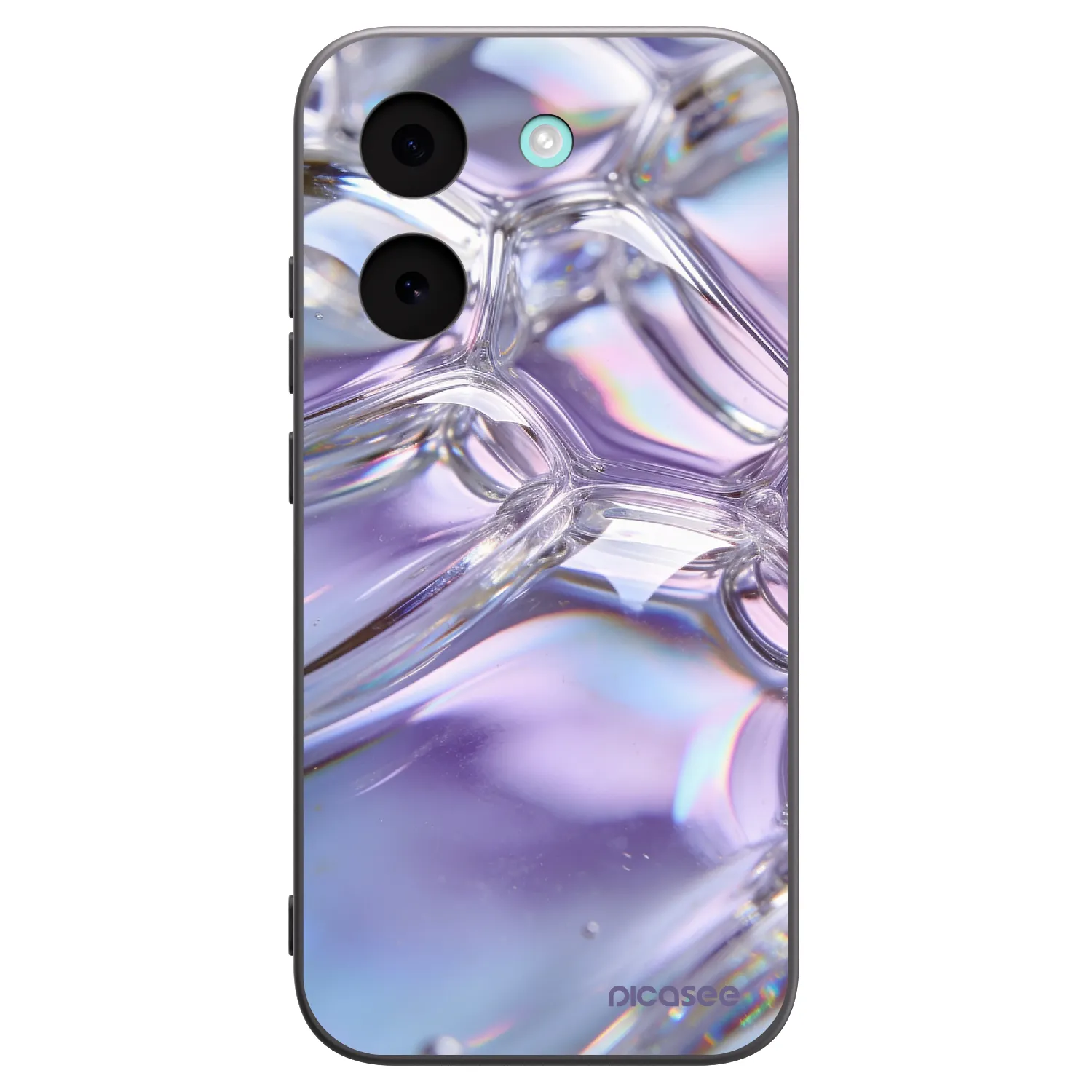 Picasee fekete szilikon tok az alábbi mobiltelefonokra Xiaomi Poco X8 Pro - Iridescent bubbles
