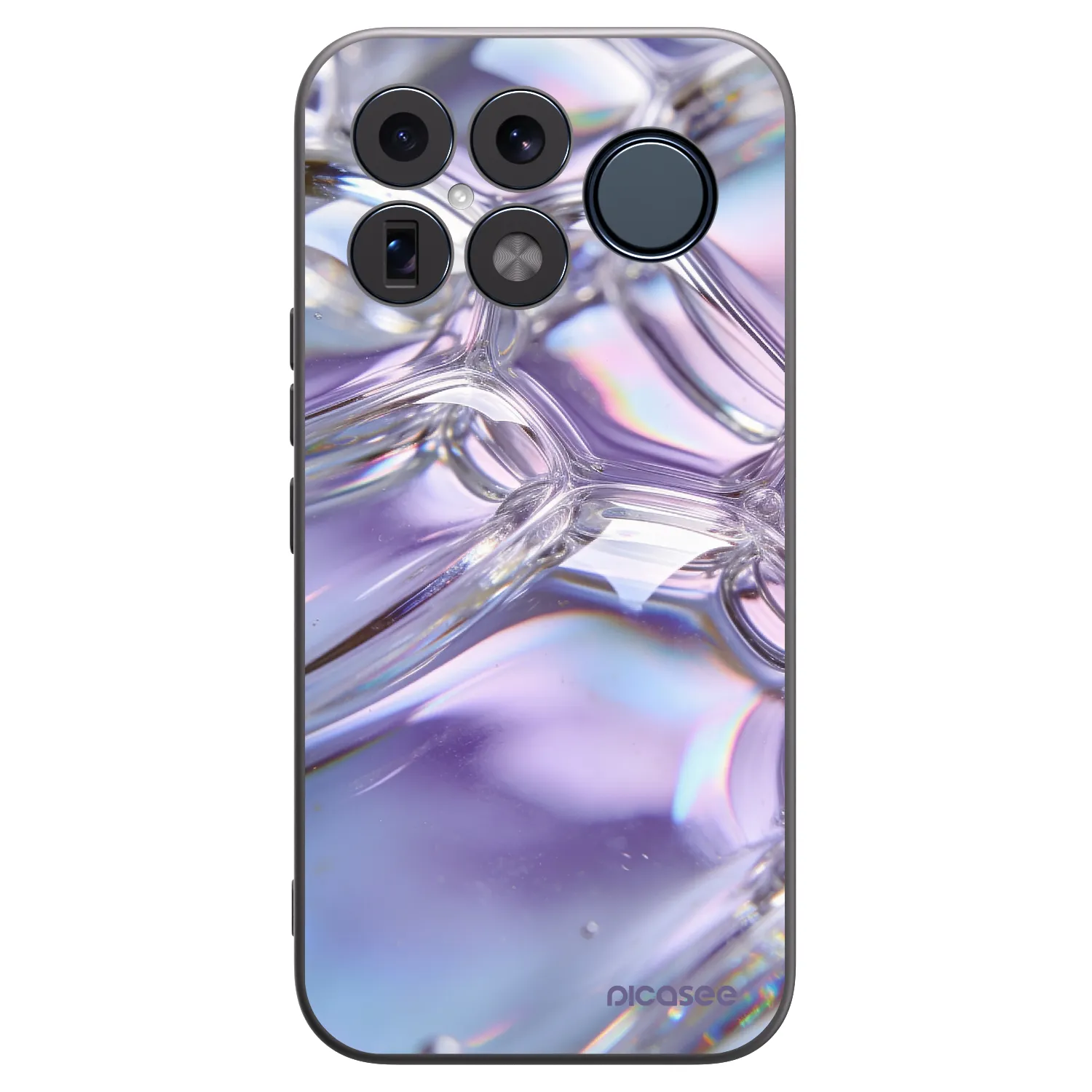 Picasee fekete szilikon tok az alábbi mobiltelefonokra Xiaomi Poco F8 Ultra - Iridescent bubbles