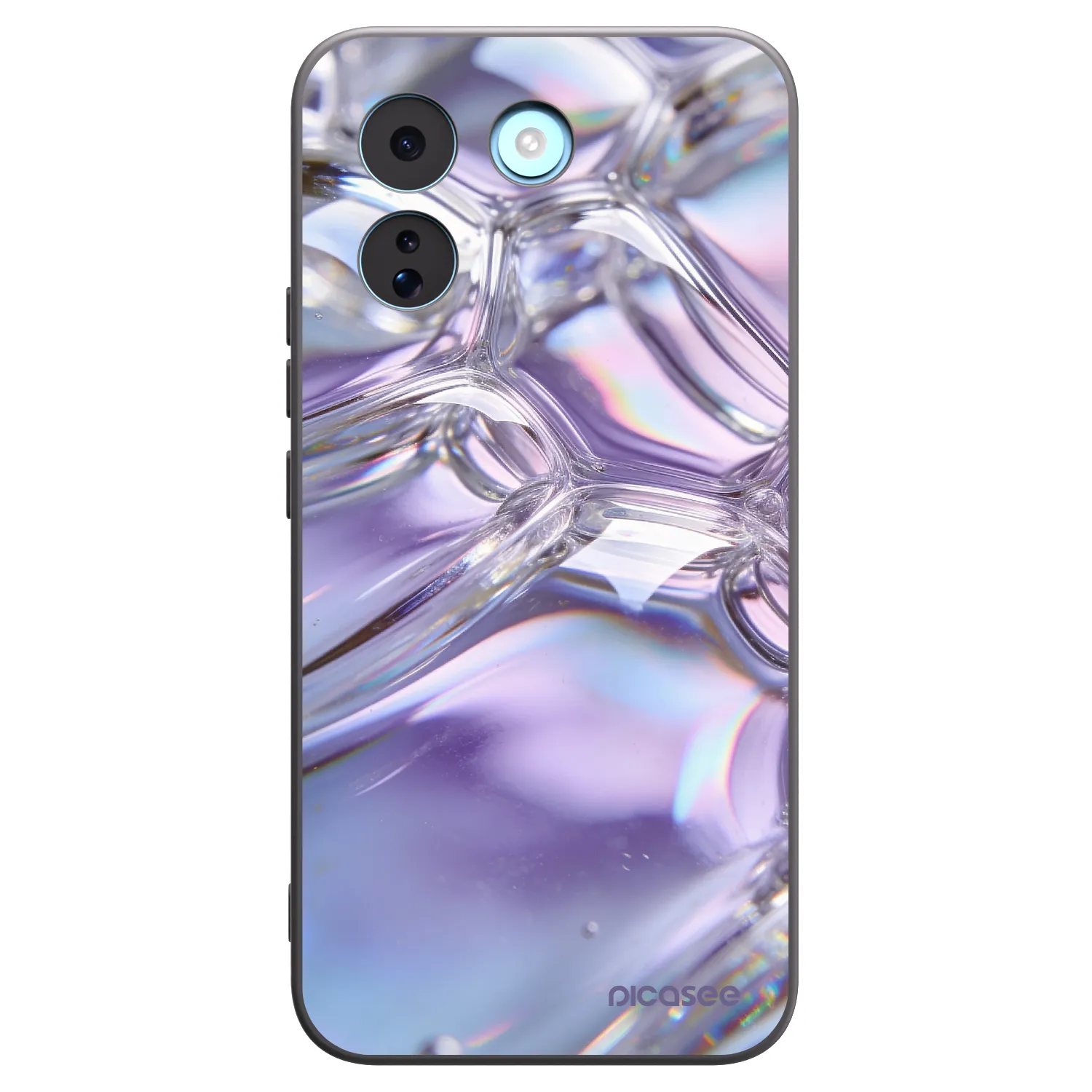 Picasee fekete szilikon tok az alábbi mobiltelefonokra Xiaomi Redmi Note 17 Pro MAX 5G - Iridescent bubbles