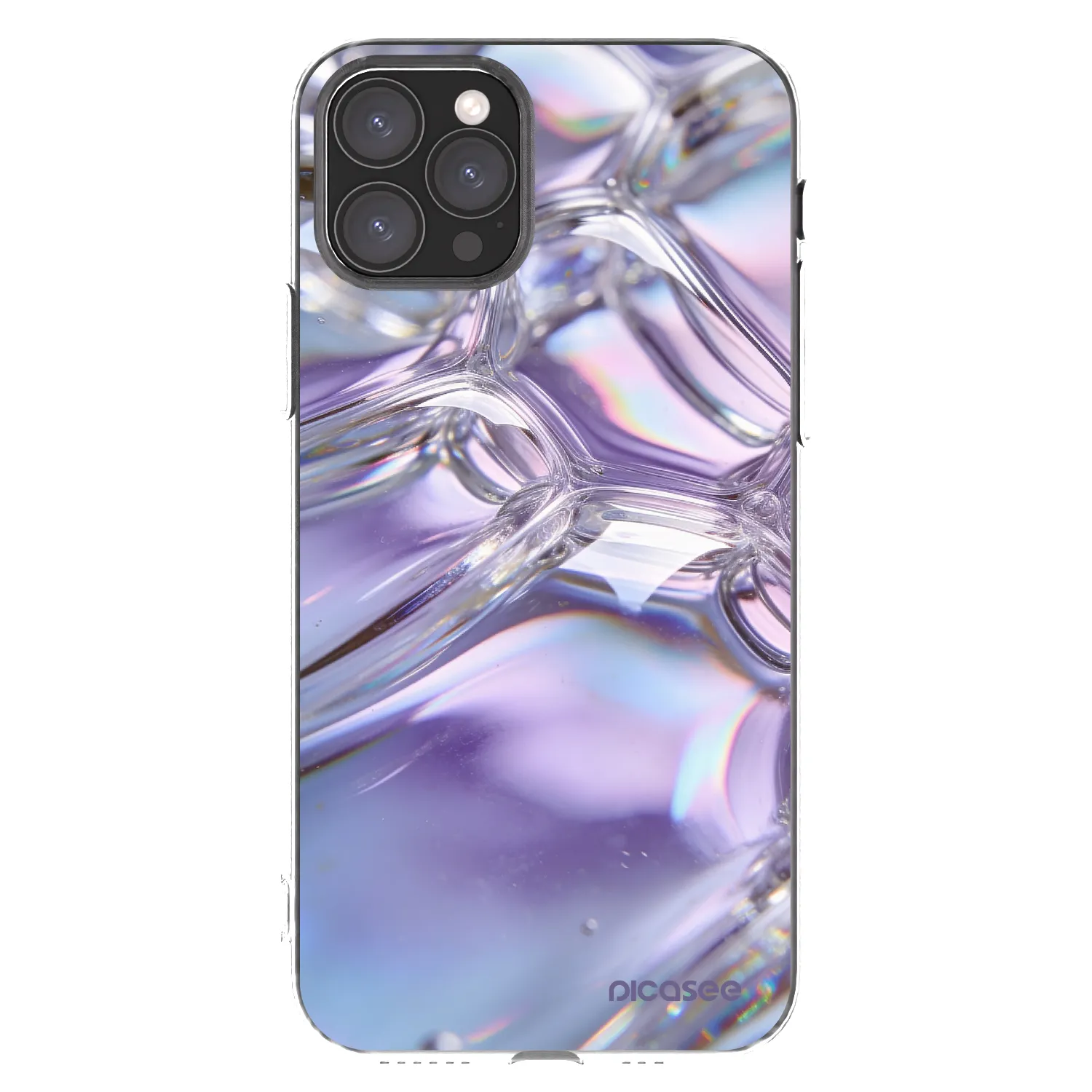 Picasee átlátszó szilikon tok az alábbi mobiltelefonokra Apple iPhone 11 Pro - Iridescent bubbles