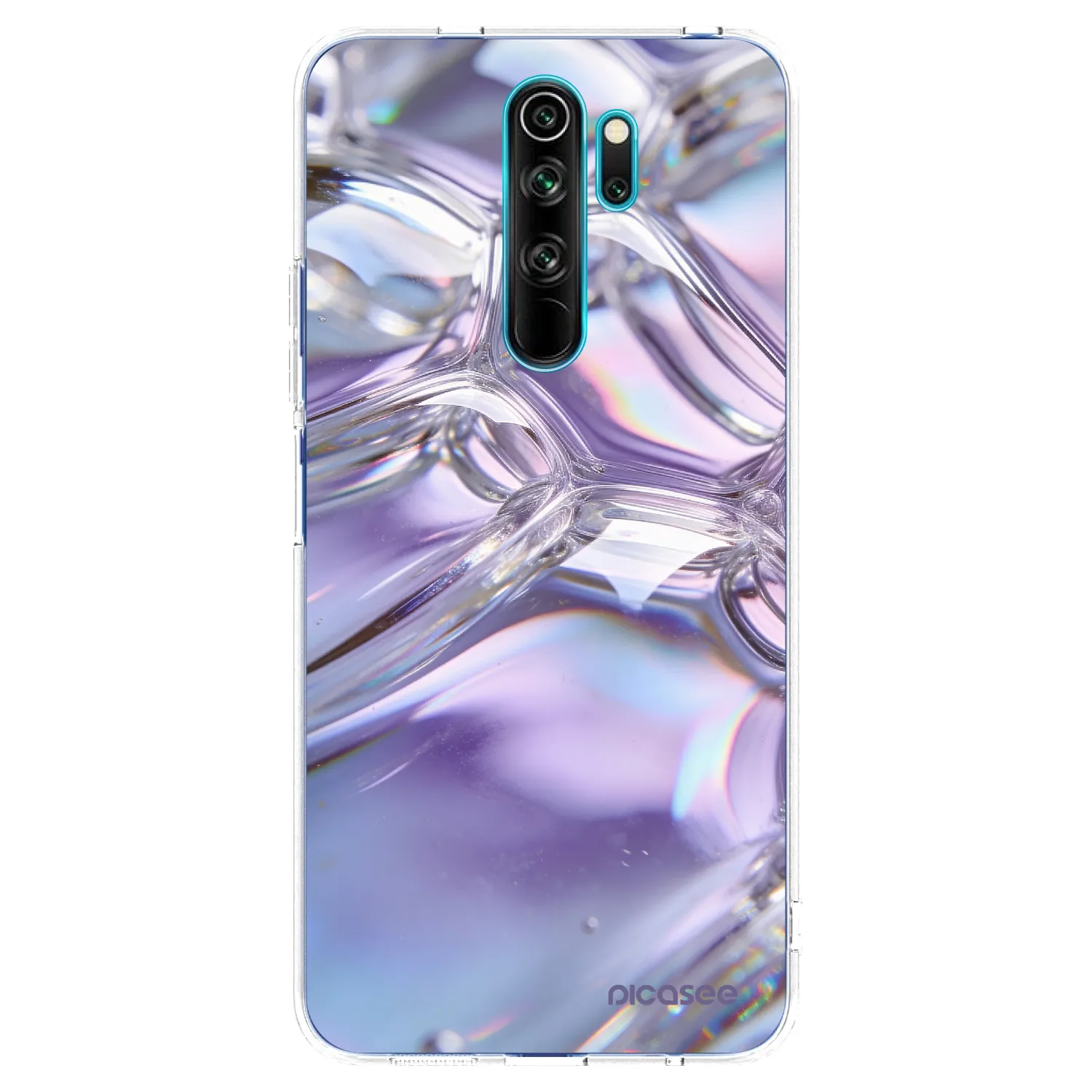 Picasee átlátszó szilikon tok az alábbi mobiltelefonokra Xiaomi Redmi Note 8 Pro - Iridescent bubbles