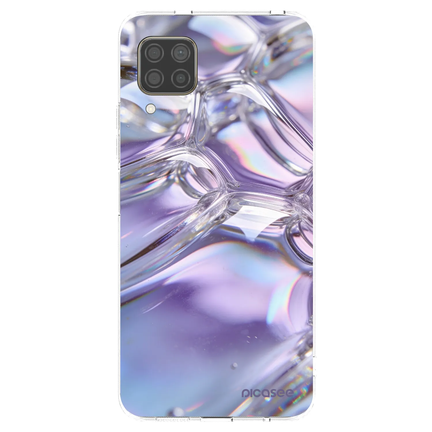 Picasee átlátszó szilikon tok az alábbi mobiltelefonokra Huawei P40 Lite - Iridescent bubbles