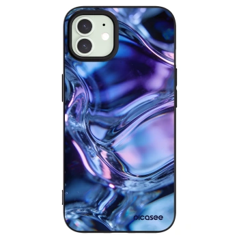 Picasee fekete szilikon tok az alábbi mobiltelefonokra Apple iPhone 12 - Iris liquid